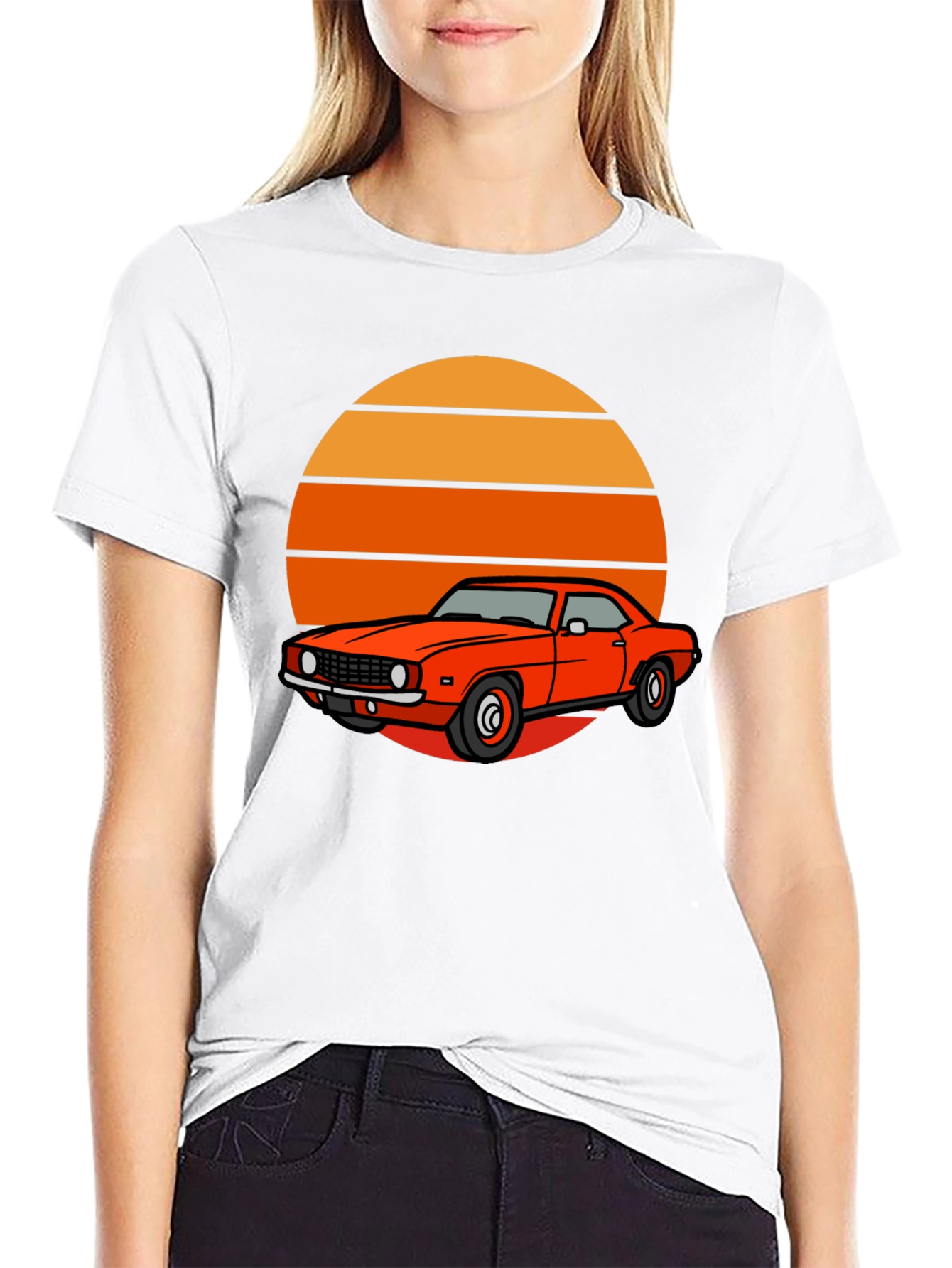 Black Retro Car Graphic Tee - Vintage Style view 9