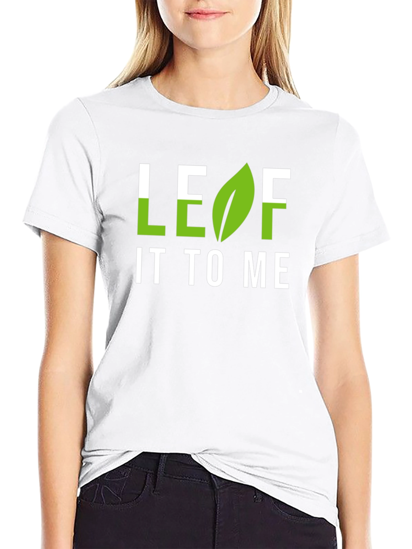 Black Leaf It To Me Graphic T-Shirt - Black view 9