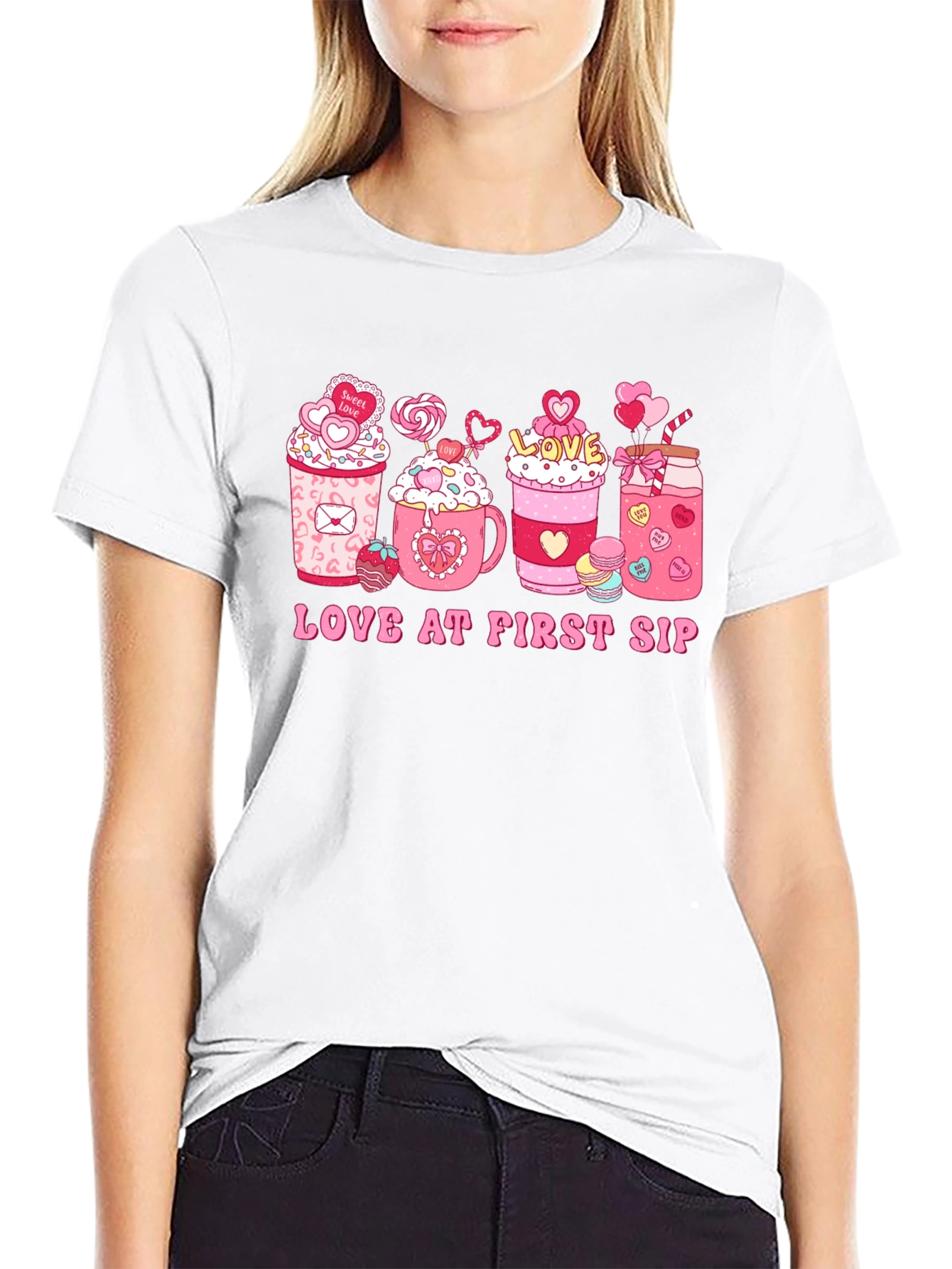 Love at First Sip Valentine's Day T-shirt - 9