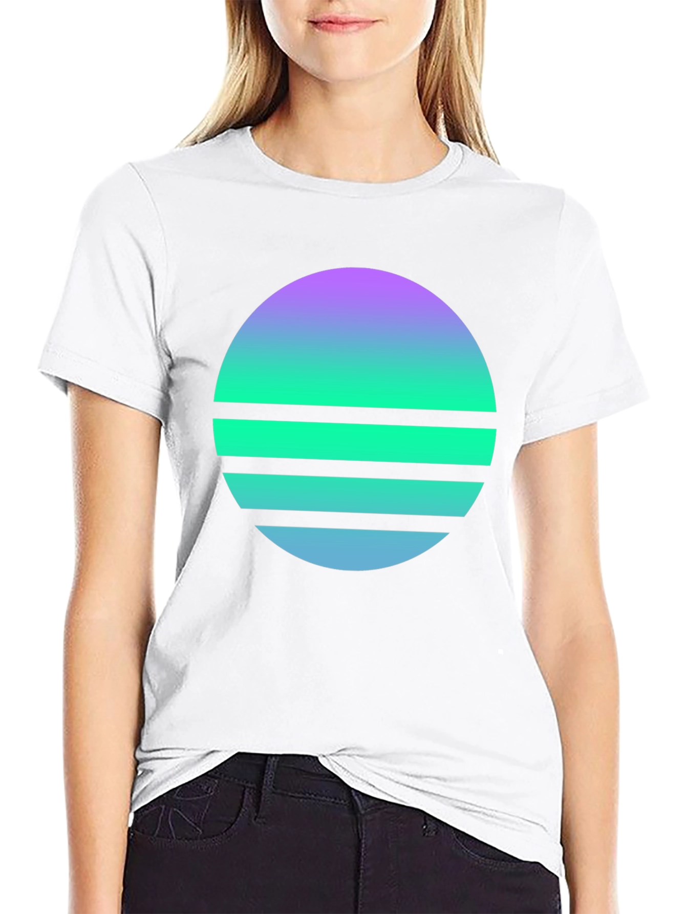 Black Retro Sunset Graphic Tee - Stylish Comfort view 9
