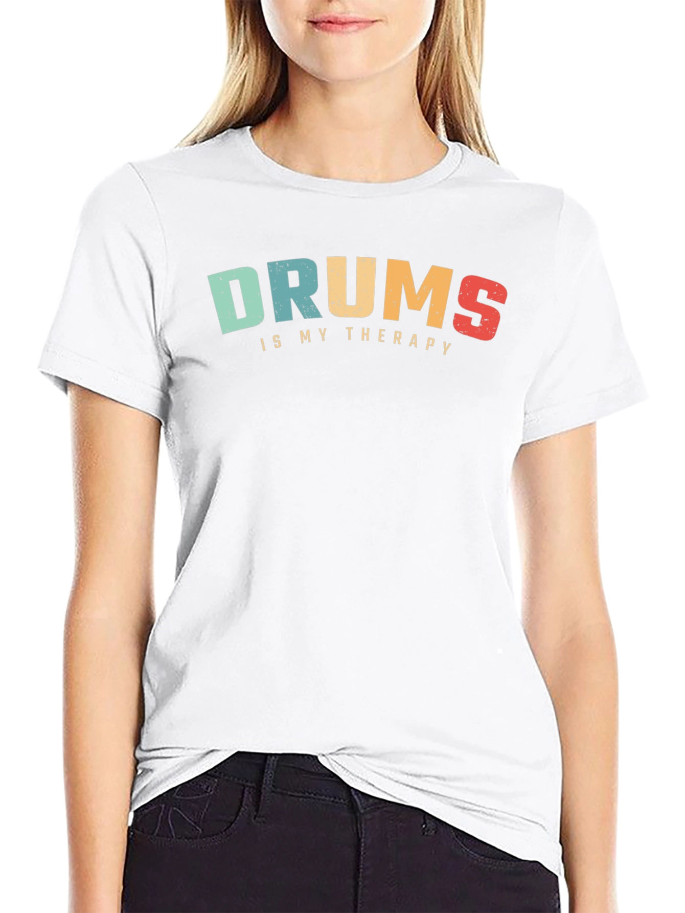 Black Drums Therapy Tee - Musician's Comfort view 9