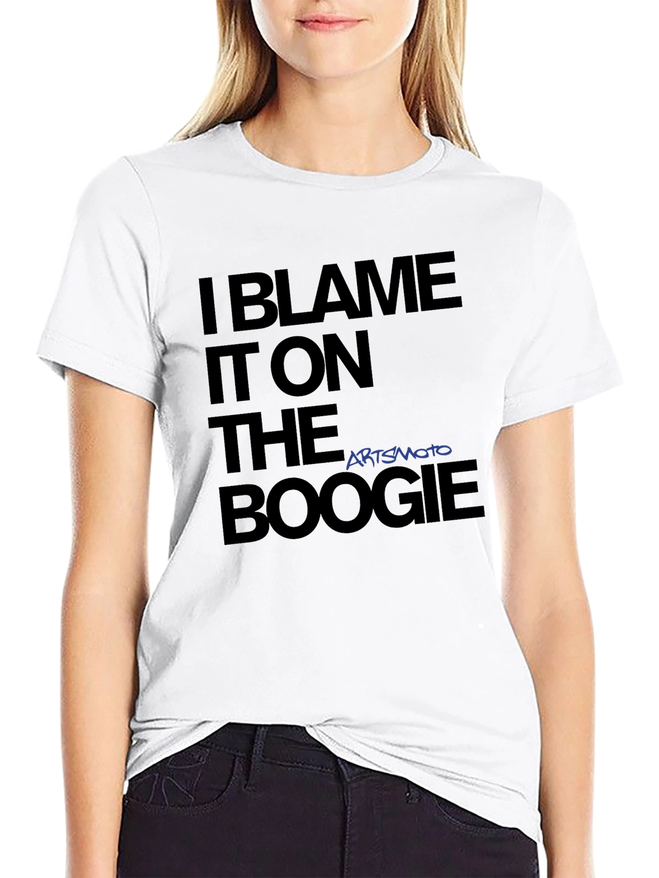 Black I Blame It On The Boogie T-Shirt view 9