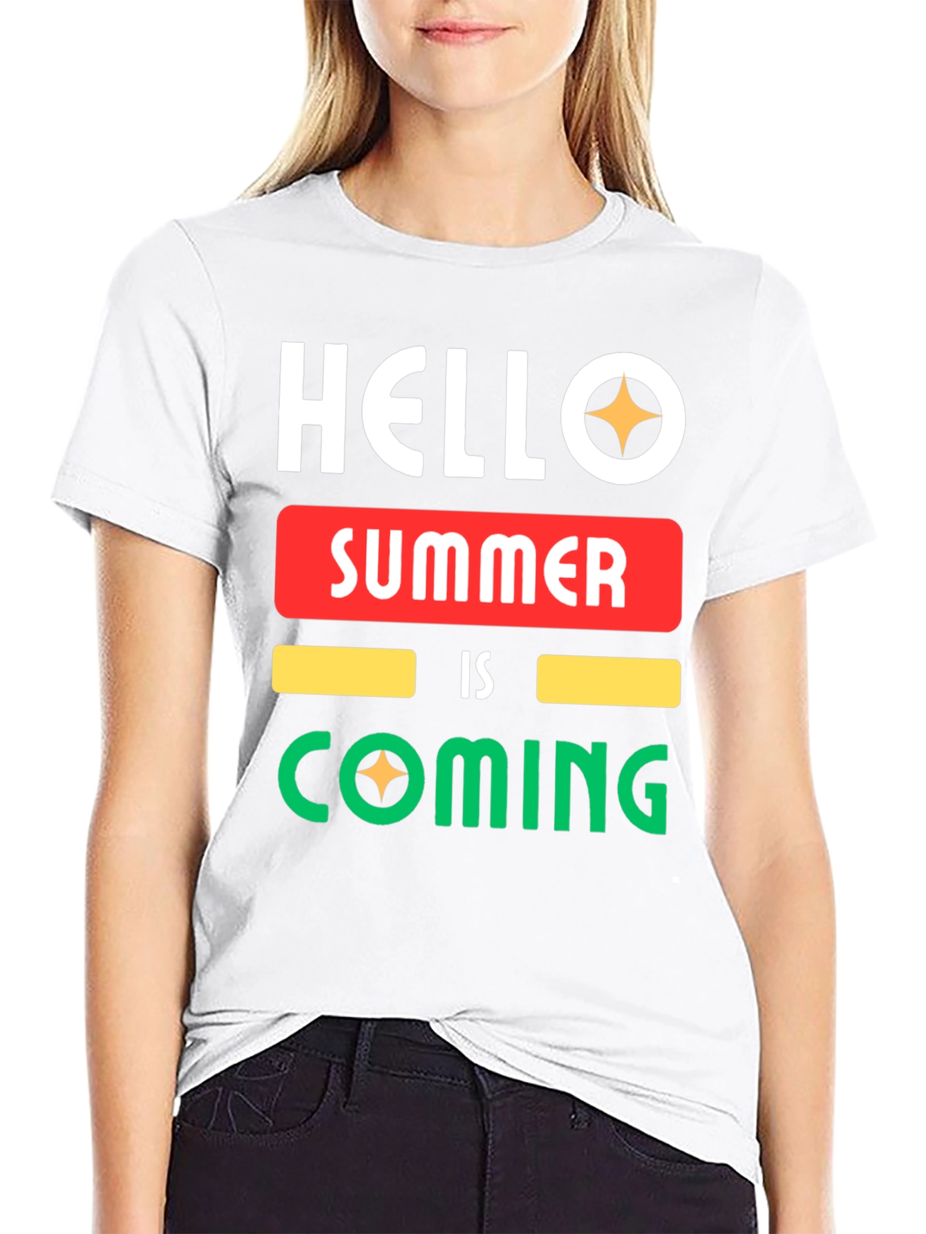 Black Hello Summer T-Shirt view 9