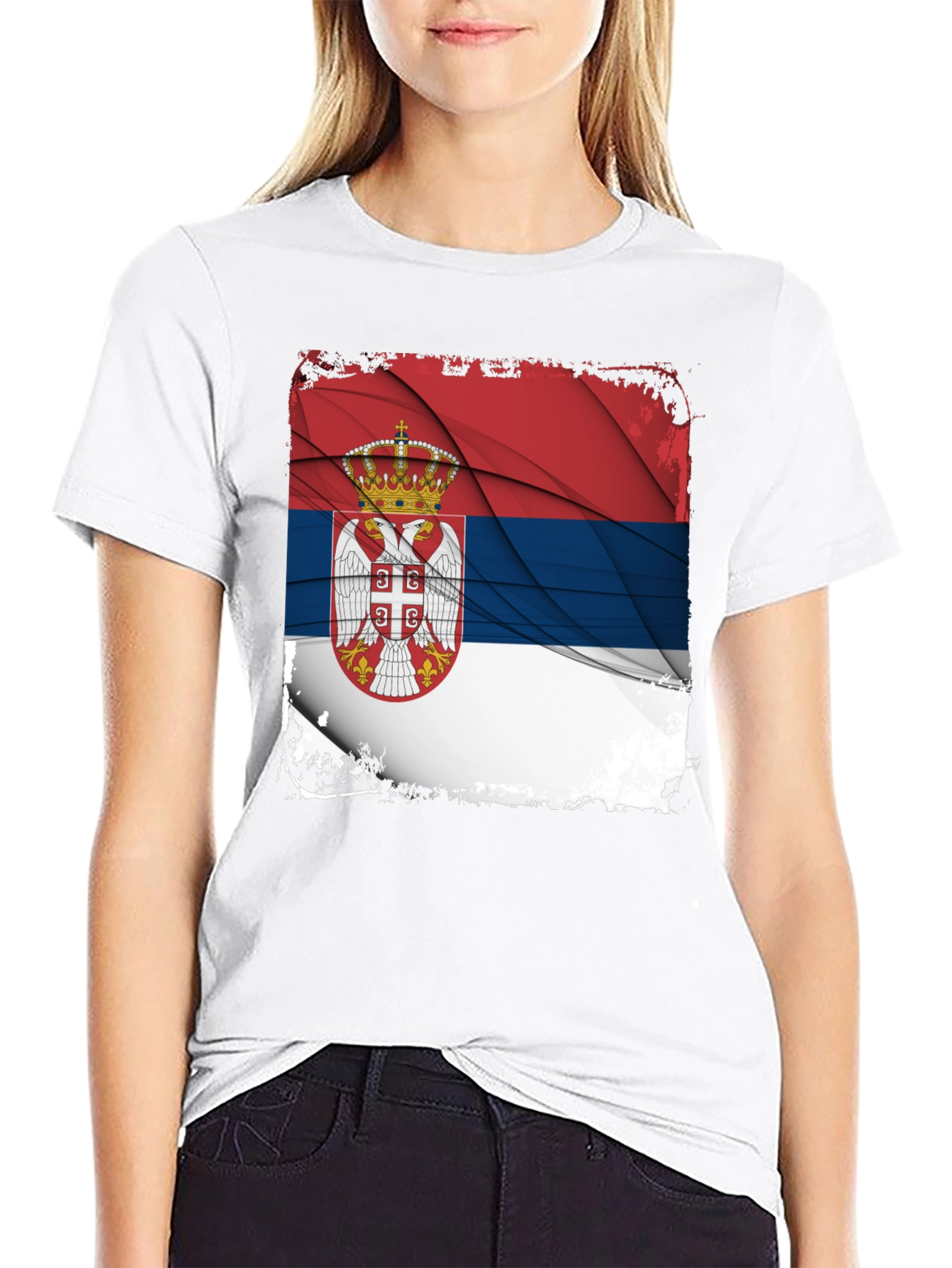 Serbian Flag Graphic T-Shirt - 9