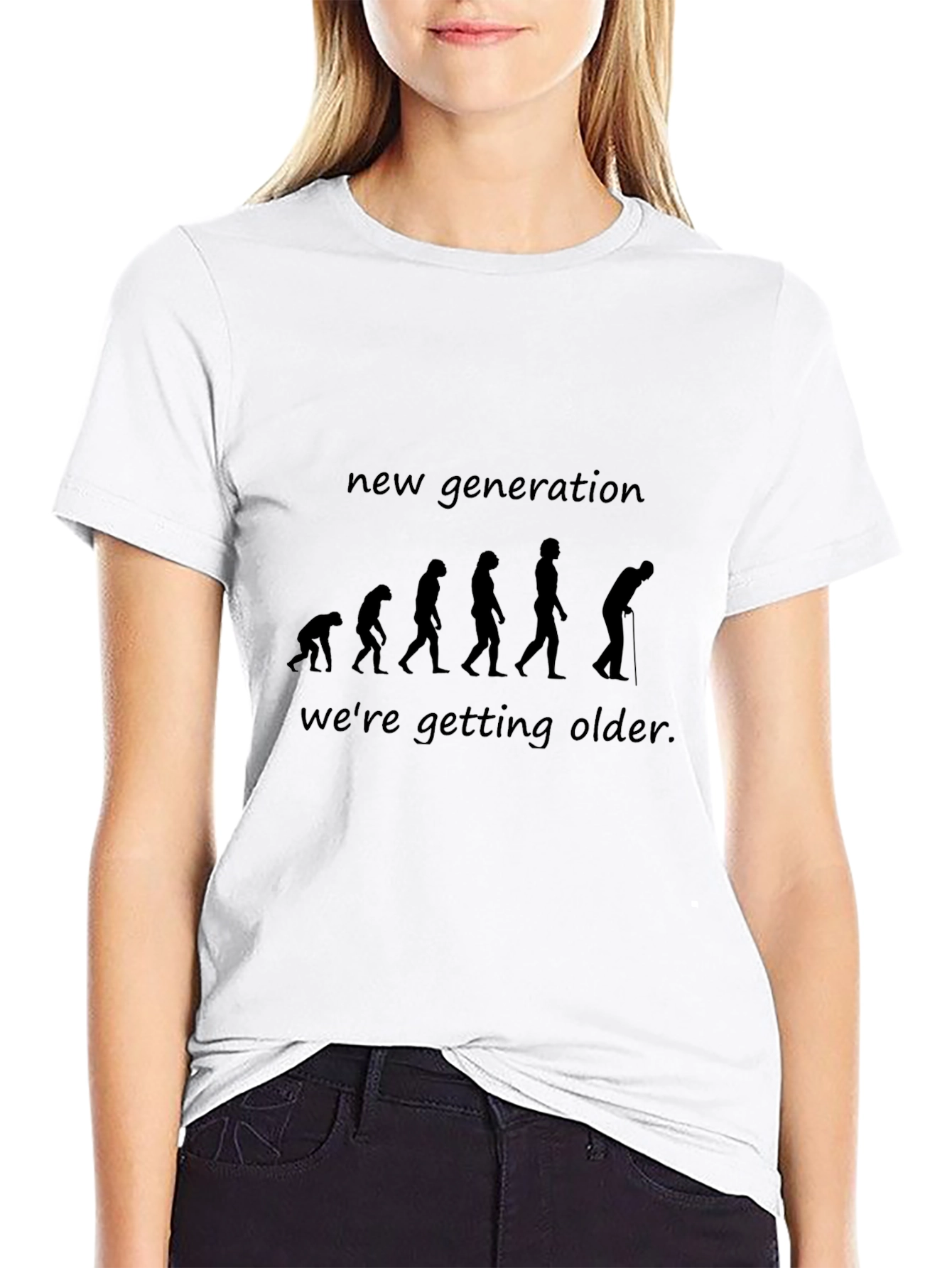 Black Evolution of Aging Graphic T-Shirt view 9