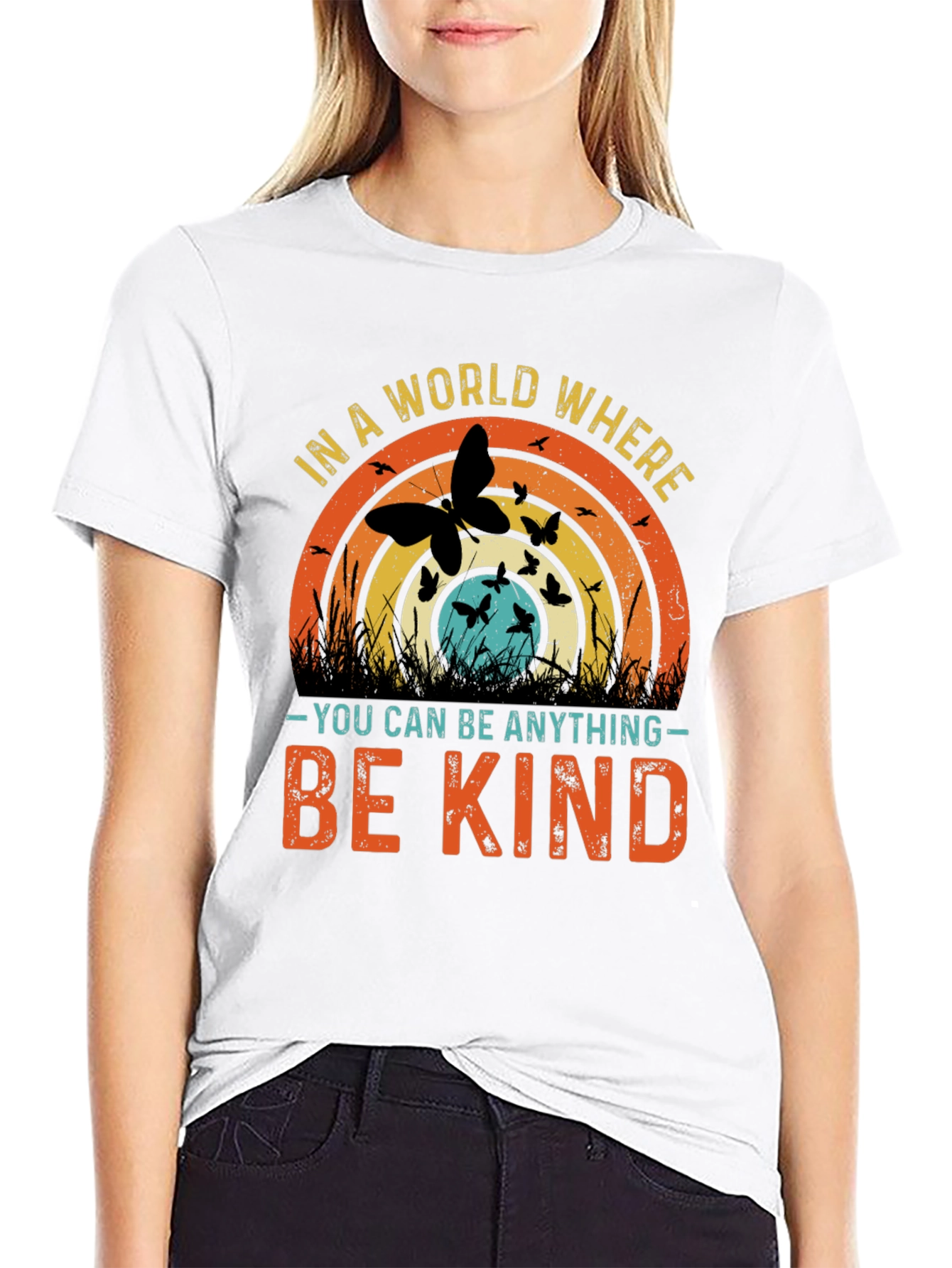 Black Kindness Matters T-Shirt - Be Kind Graphic Tee view 9