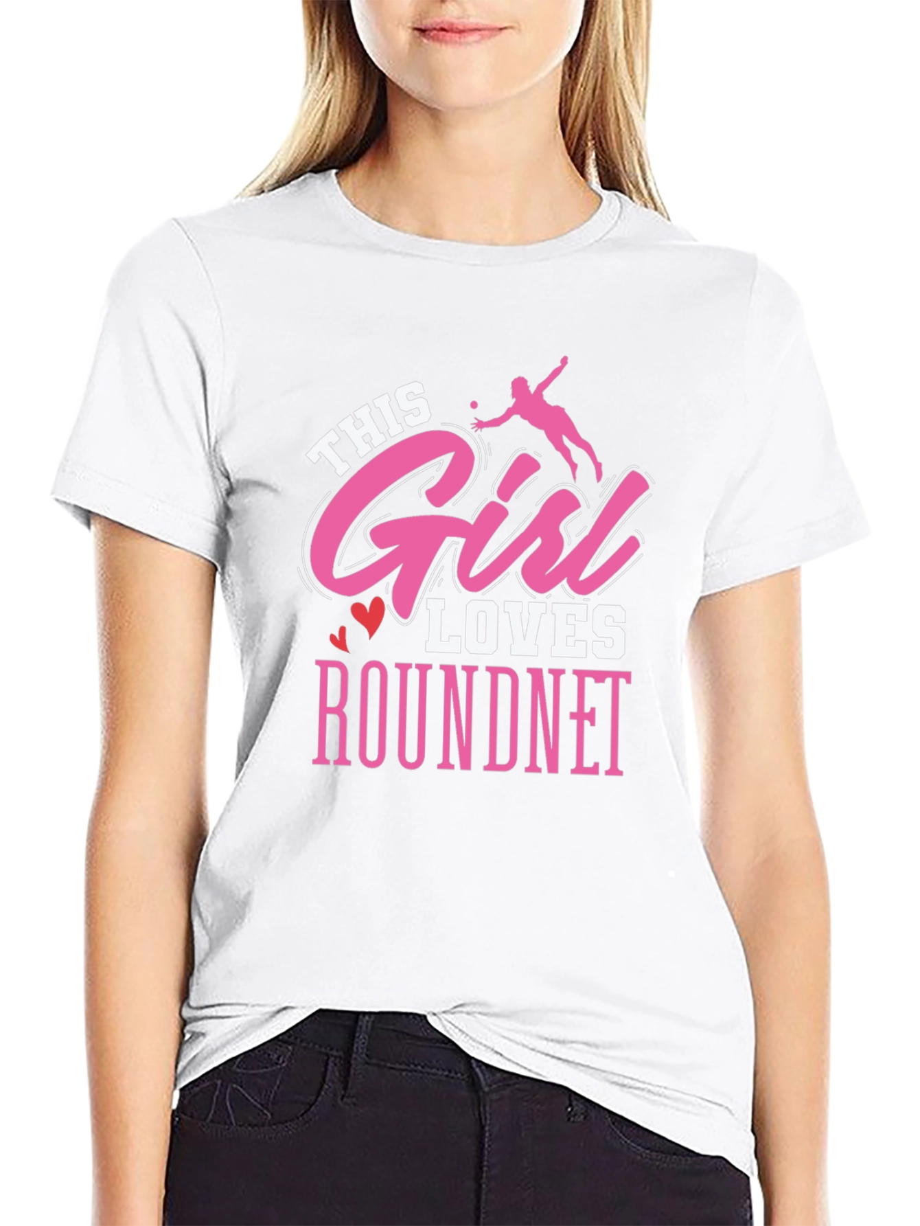 Roundnet Lover Tee - This Girl Loves Roundnet Graphic T-Shirt - 9