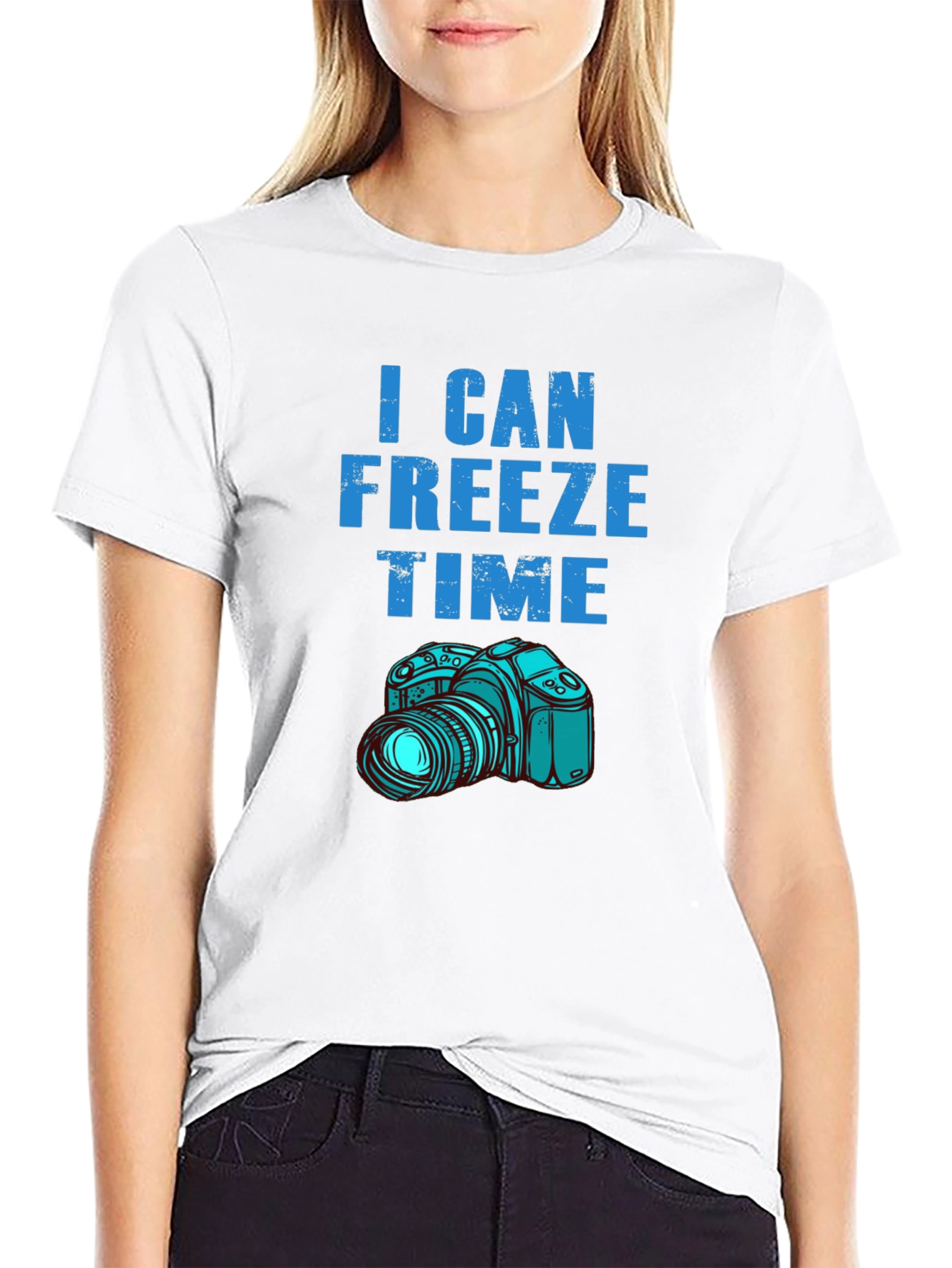 Black I Can Freeze Time Photographer T-Shirt view 9