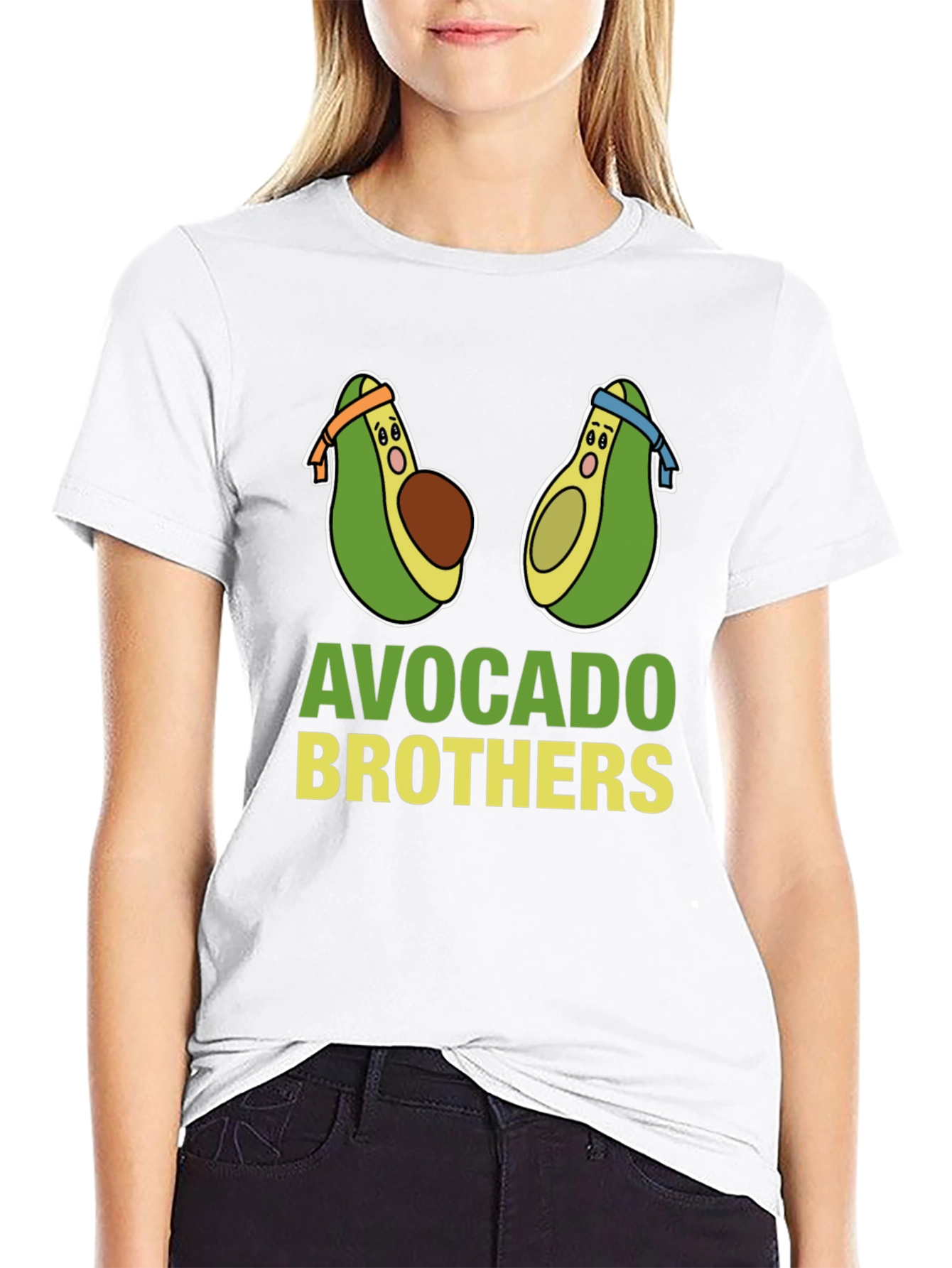 Black Avocado Brothers Graphic T-Shirt - Fun & Stylish! view 9