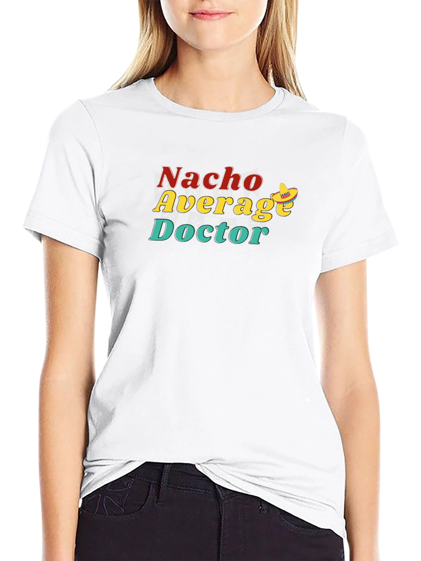 Black Nacho Average Doctor T-Shirt - Funny Medical Humor Tee view 9