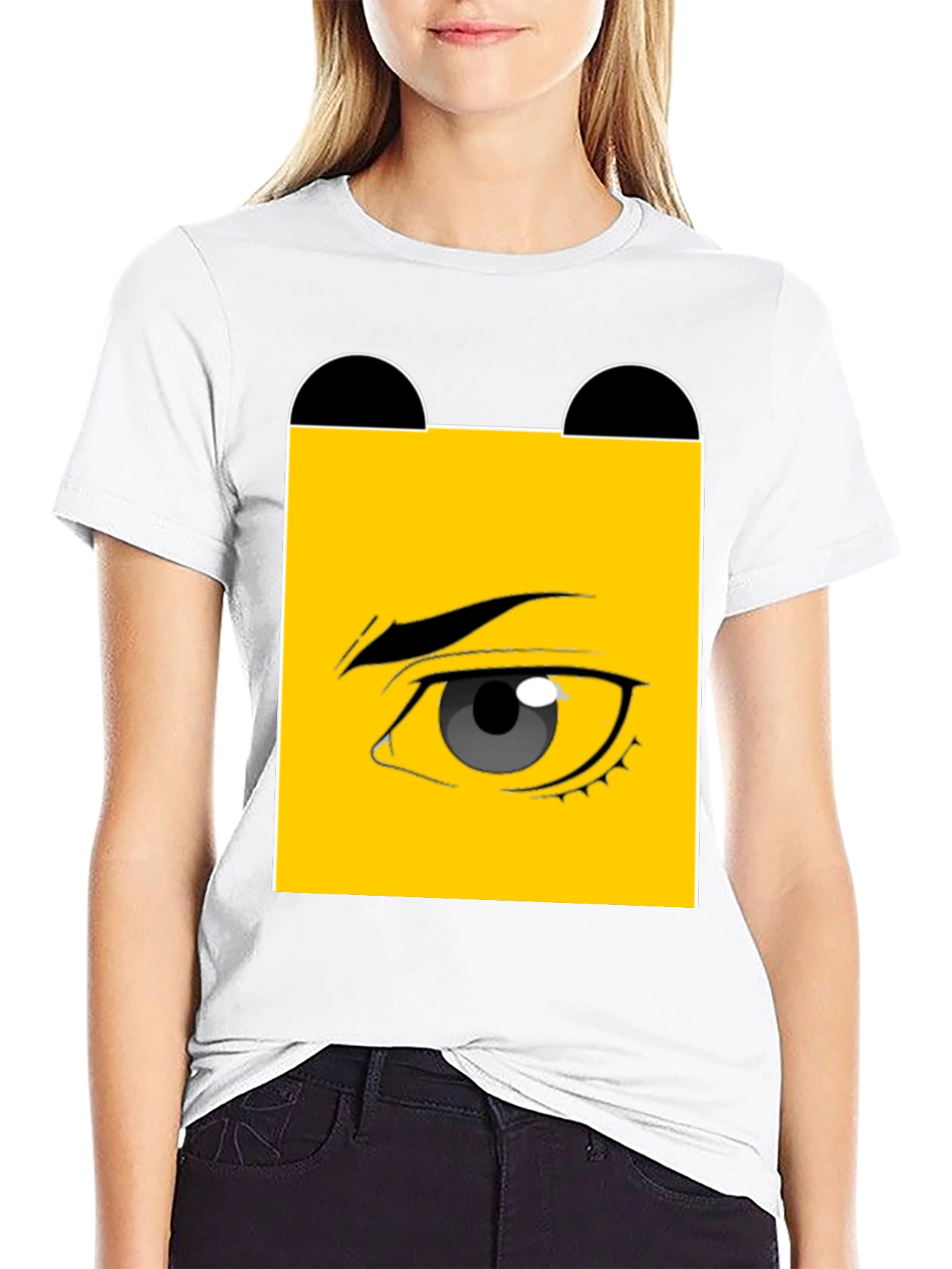 Black Eye Graphic Black T-Shirt - Unique Design view 9