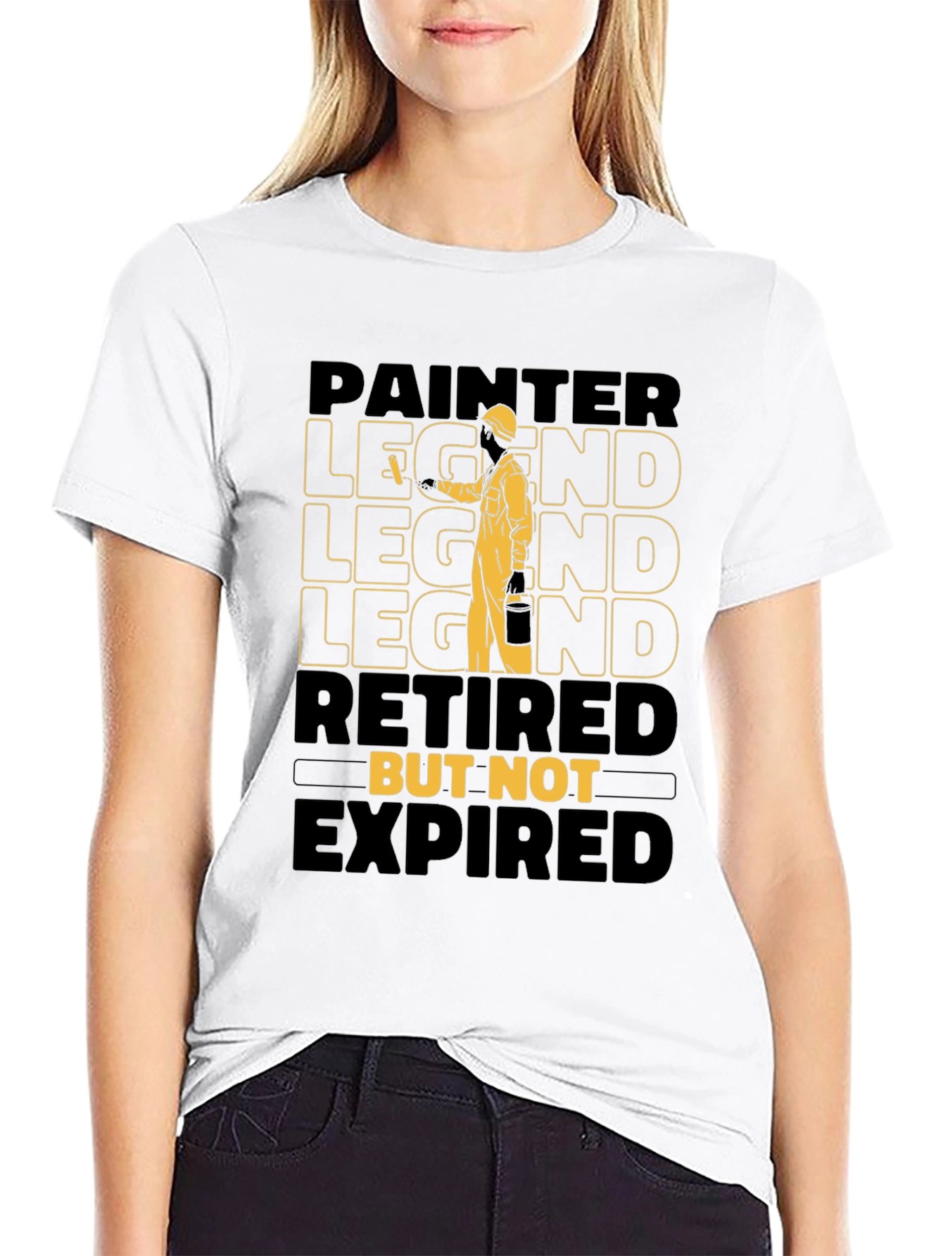 Black Painter Legend Retired Men's T-Shirt view 9