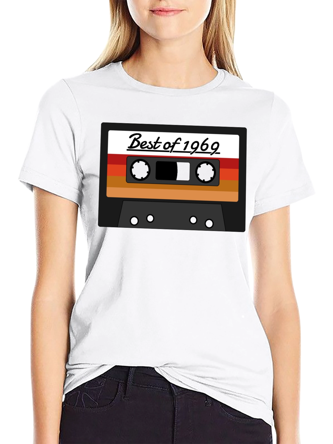 Black Best of 1969 Cassette Tape Graphic Tee view 9