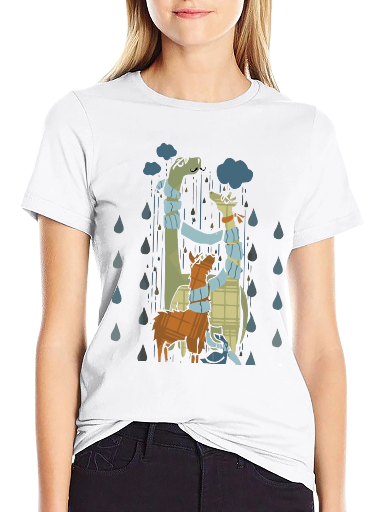 Black Rainy Day Animal Trio T-Shirt view 9