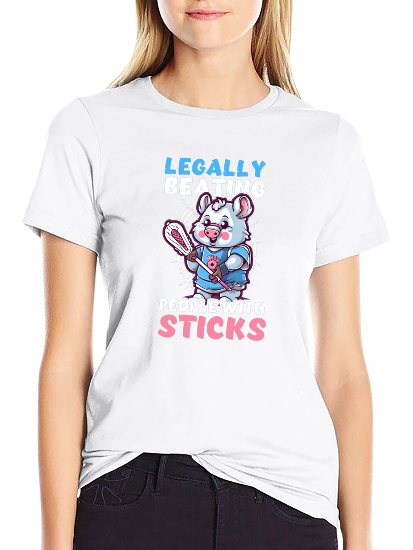 Black Legally Beating People With Sticks T-Shirt view 9