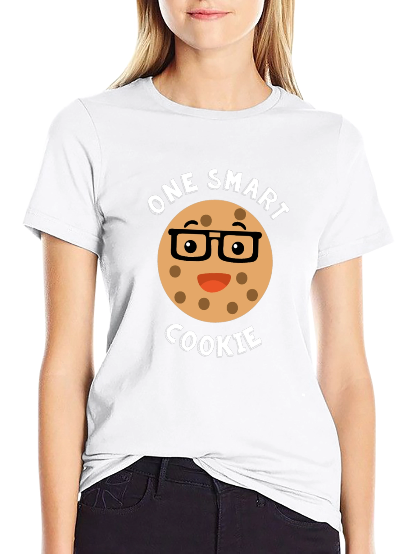 Black One Smart Cookie T-Shirt view 9