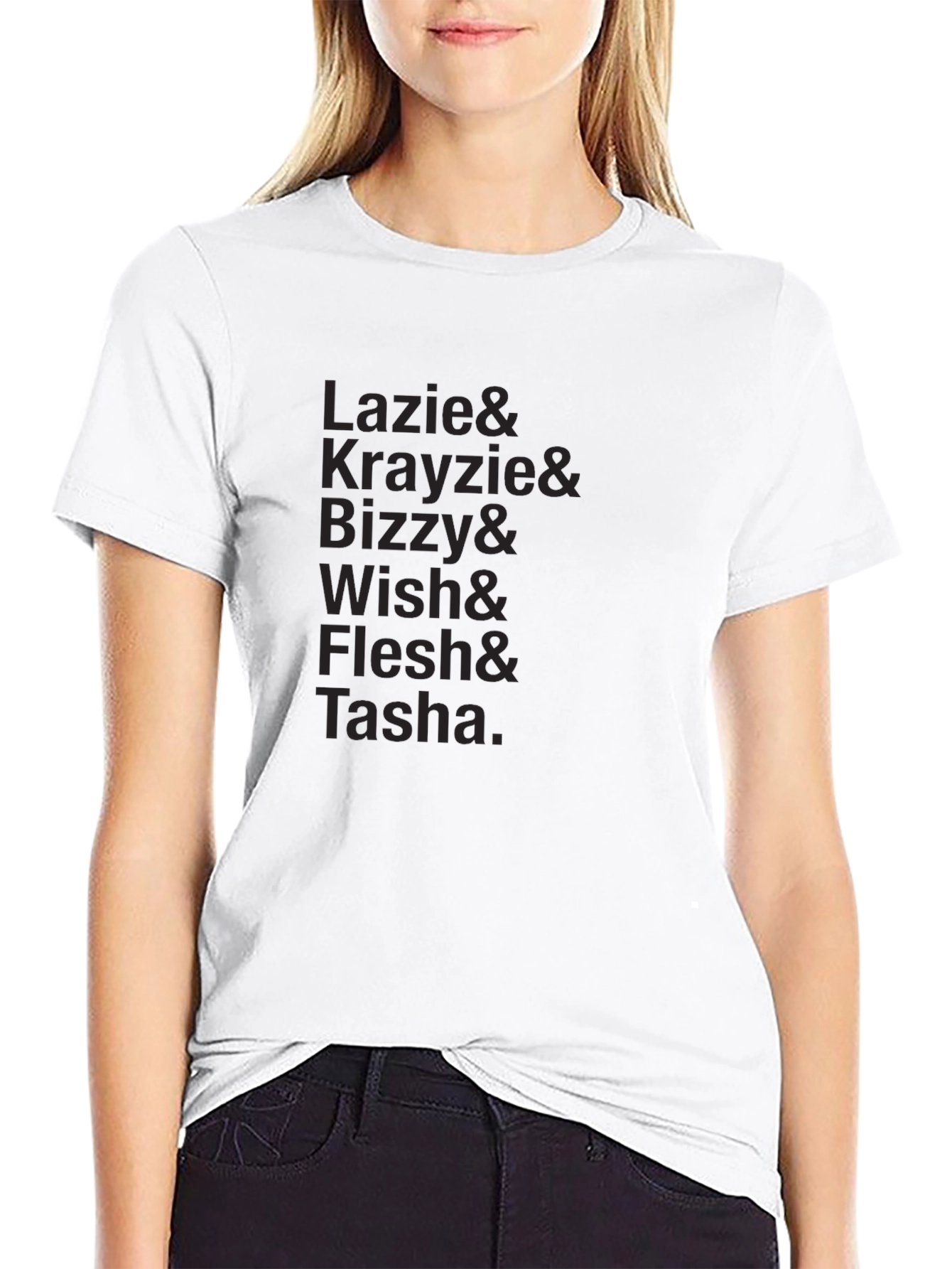 Black Lazie Krayzie Bizzy Wish Flesh Tasha T-Shirt view 9