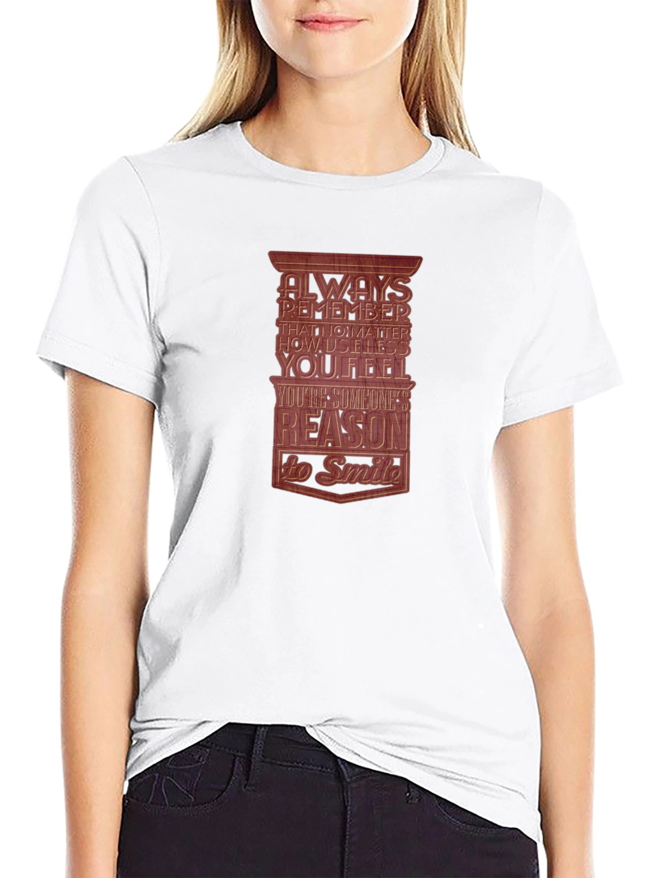 Black Motivational Quote Graphic Tee view 9