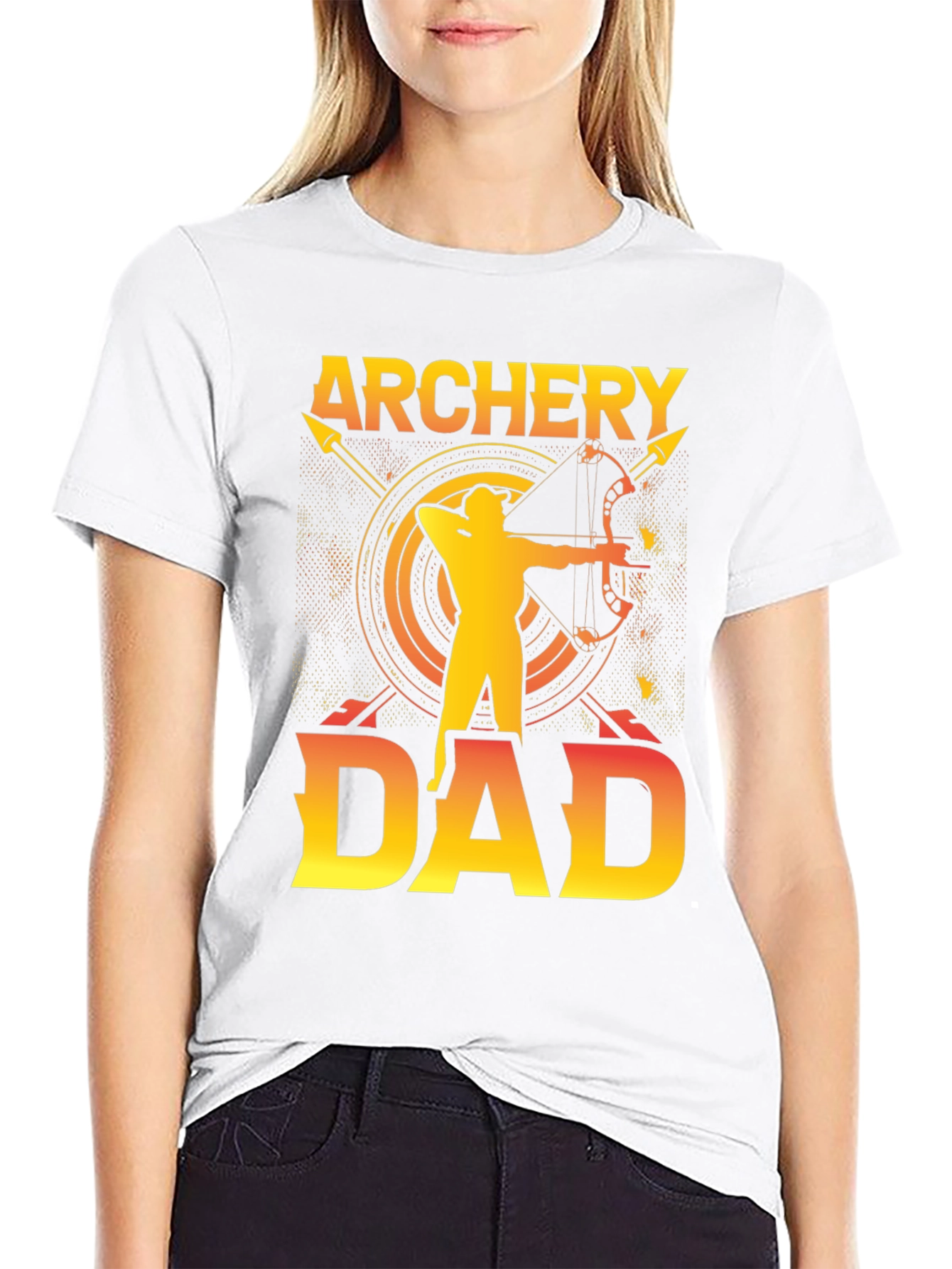 Black Archery Dad Graphic T-Shirt view 9