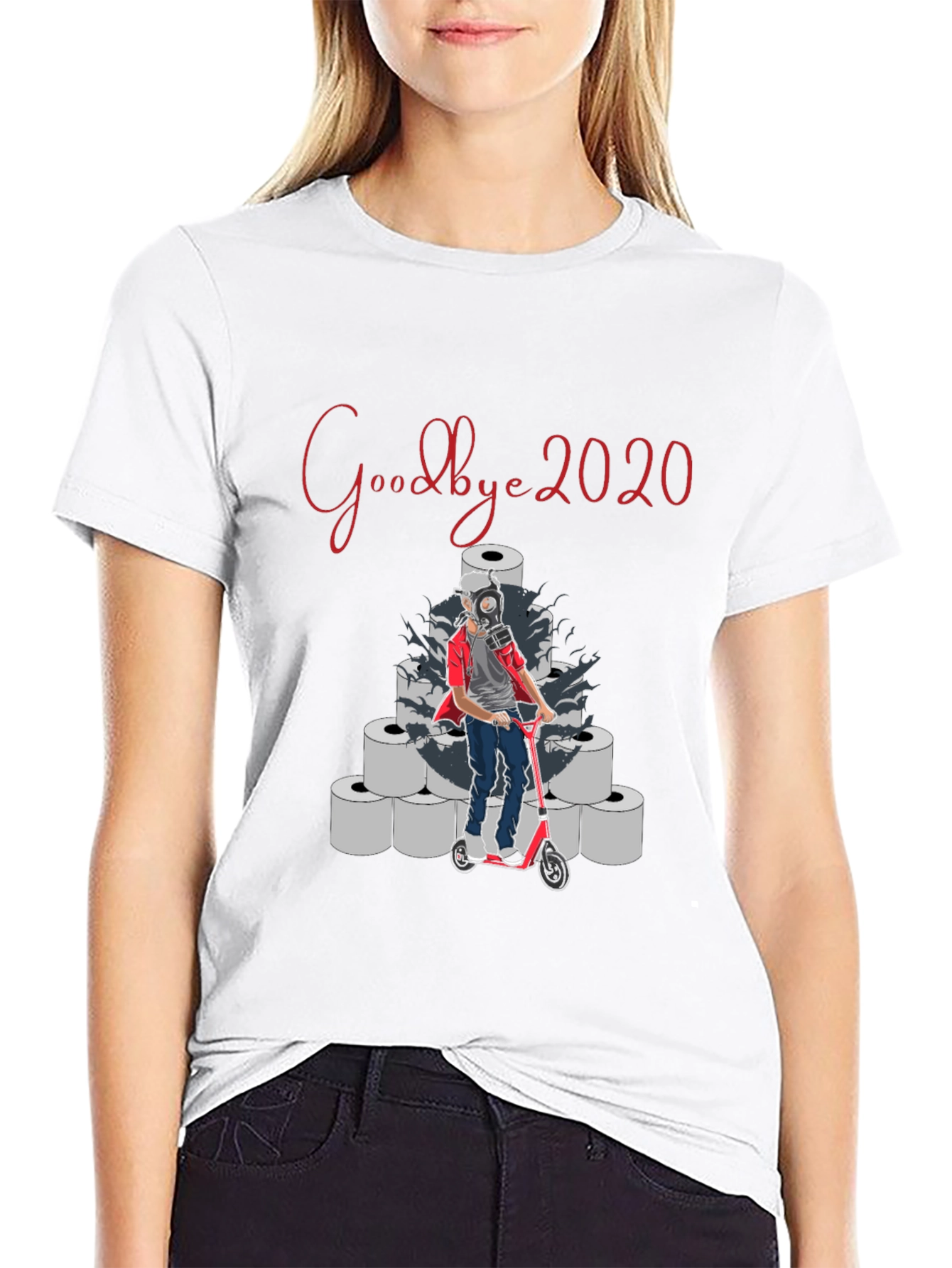 Black Goodbye 2020 Pandemic T-Shirt view 9