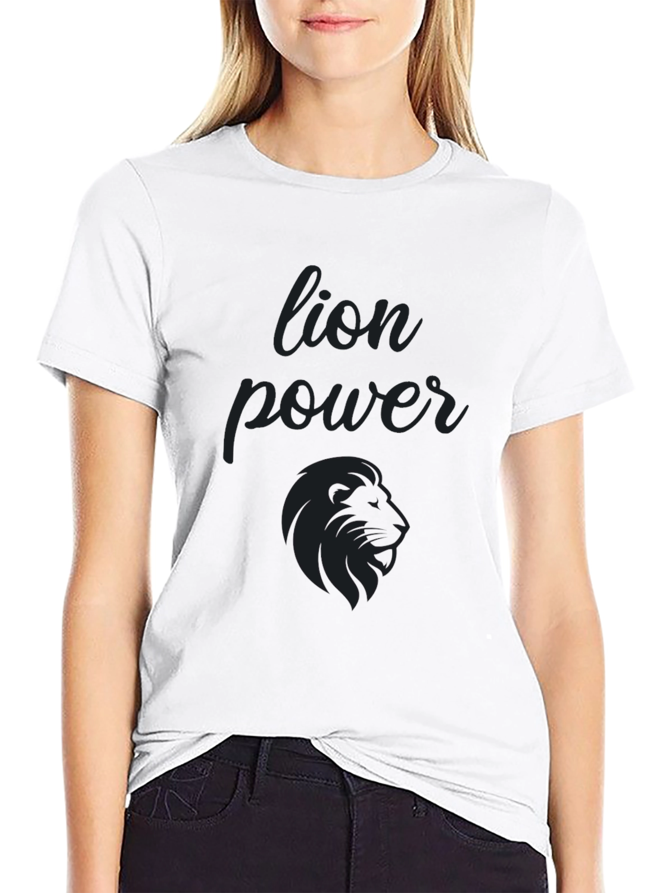 Black Lion Power Graphic Tee - Black view 9