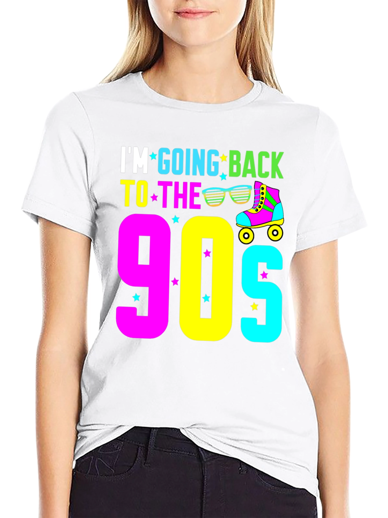 Black 90s Throwback T-Shirt view 9