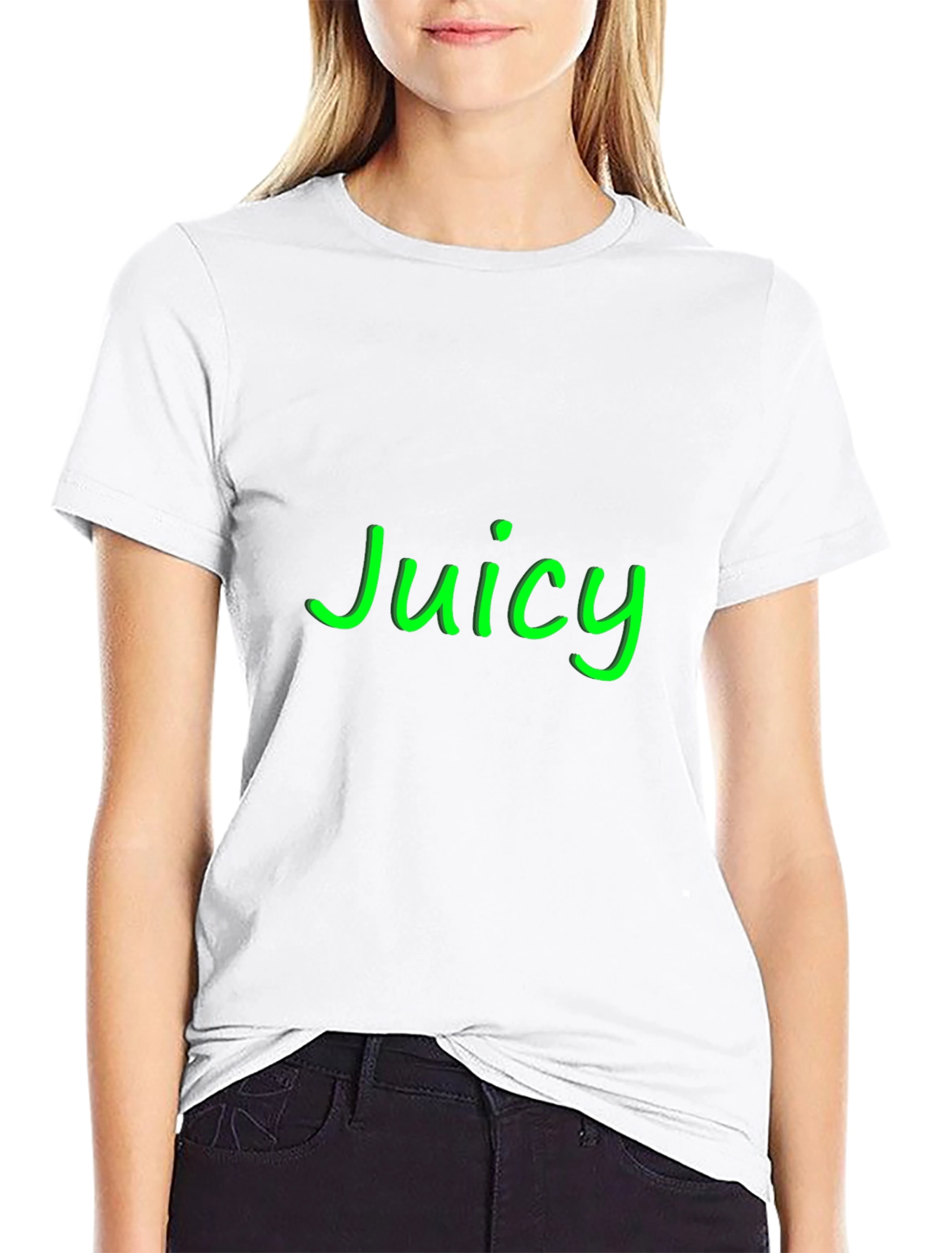 Black Juicy Black Graphic Tee - Casual Style view 9