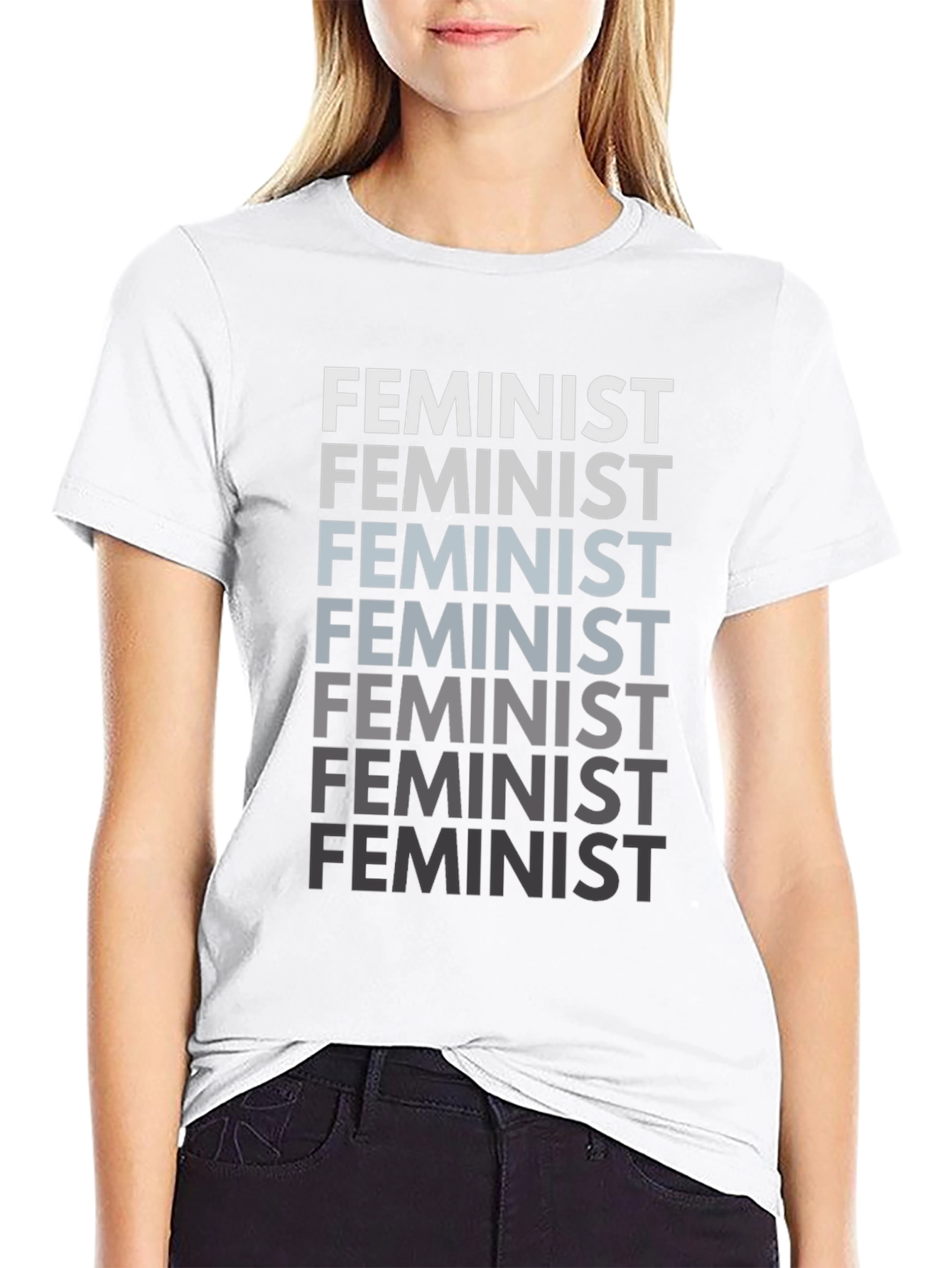 Black Feminist T-Shirt - Bold Statement Tee view 9