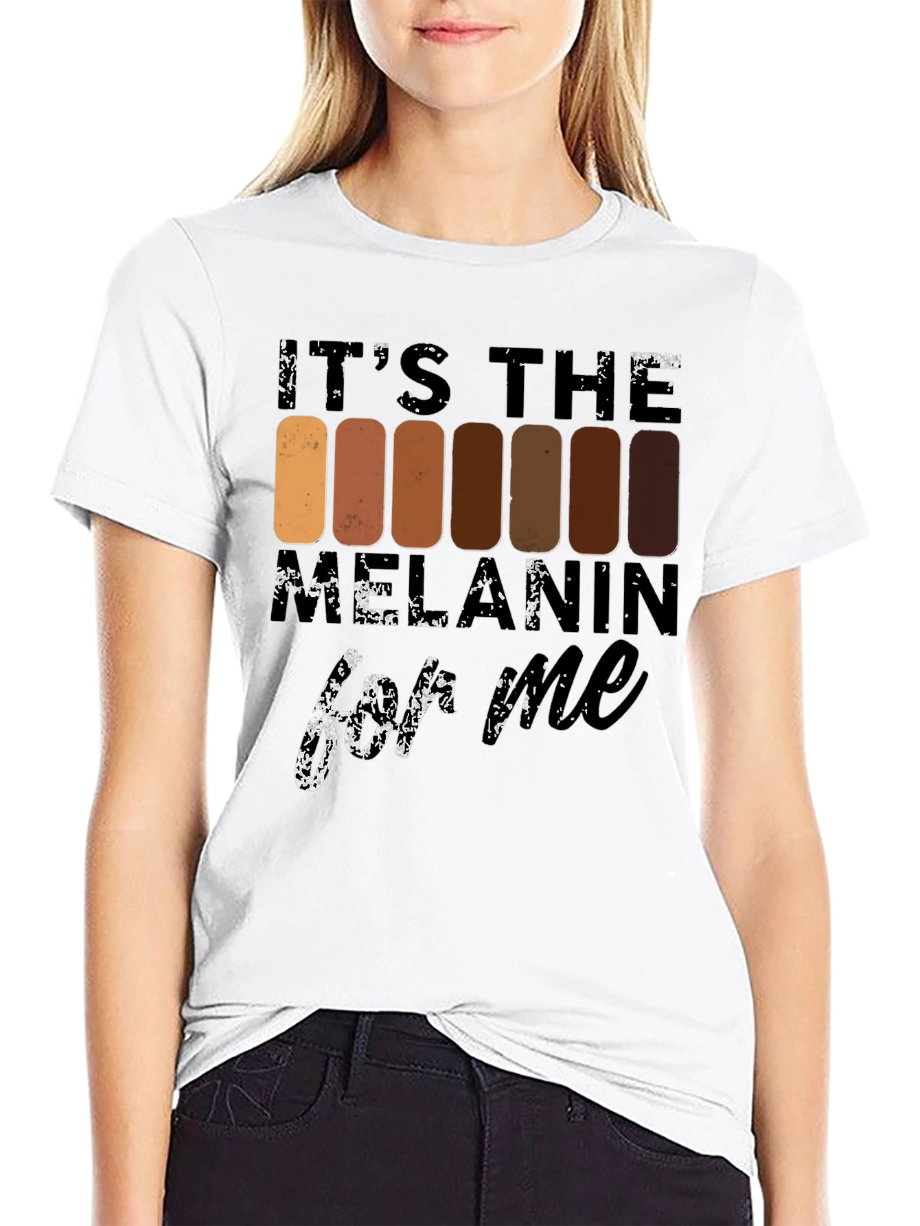 Black Melanin T-Shirt - It's The Melanin For Me view 9