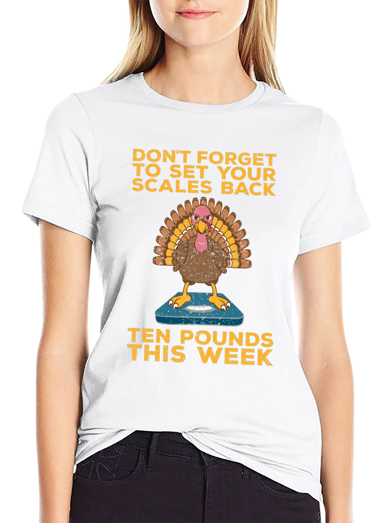 Black Funny Thanksgiving Turkey Diet T-Shirt view 9