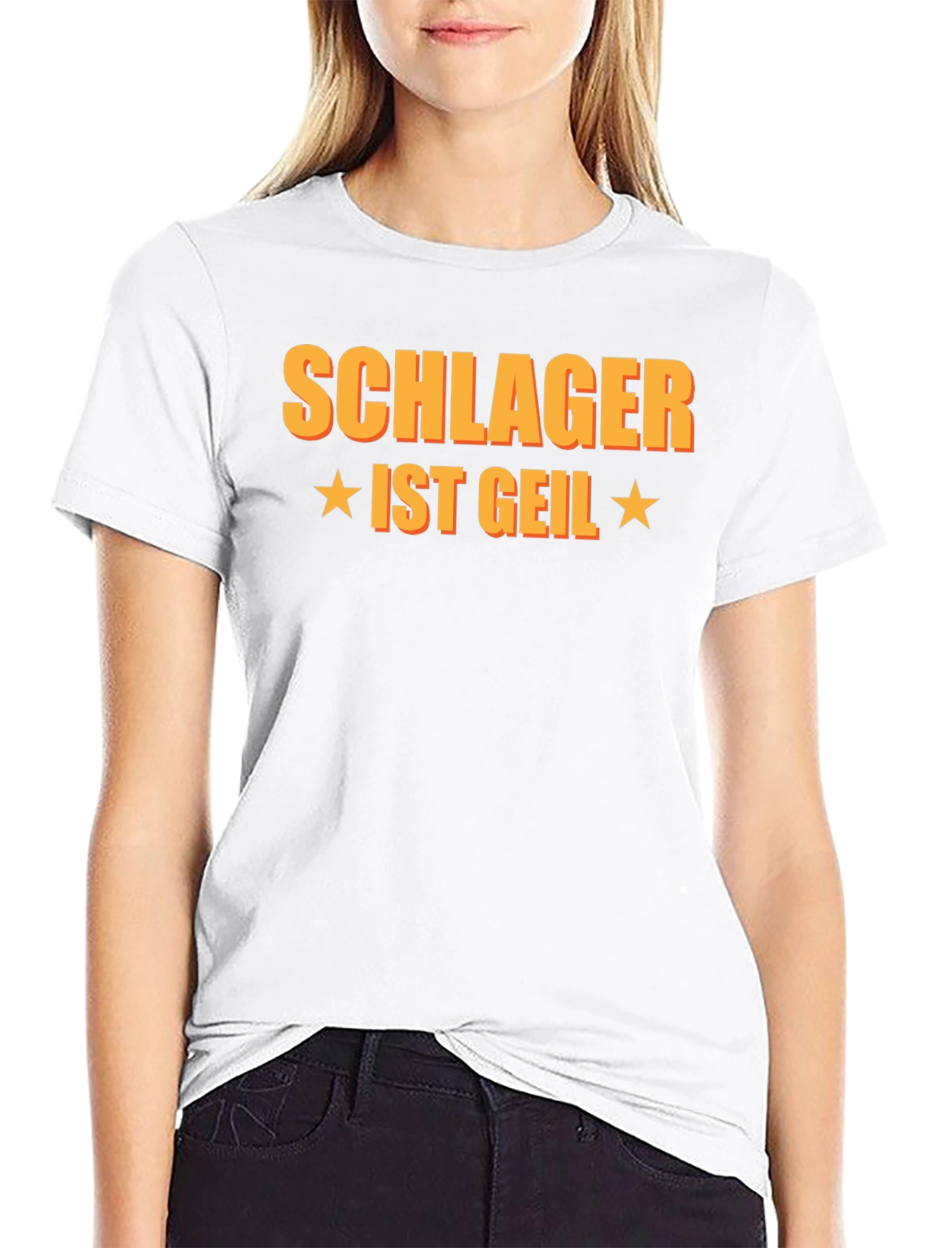 Black Schlager Ist Geil Graphic T-Shirt view 9