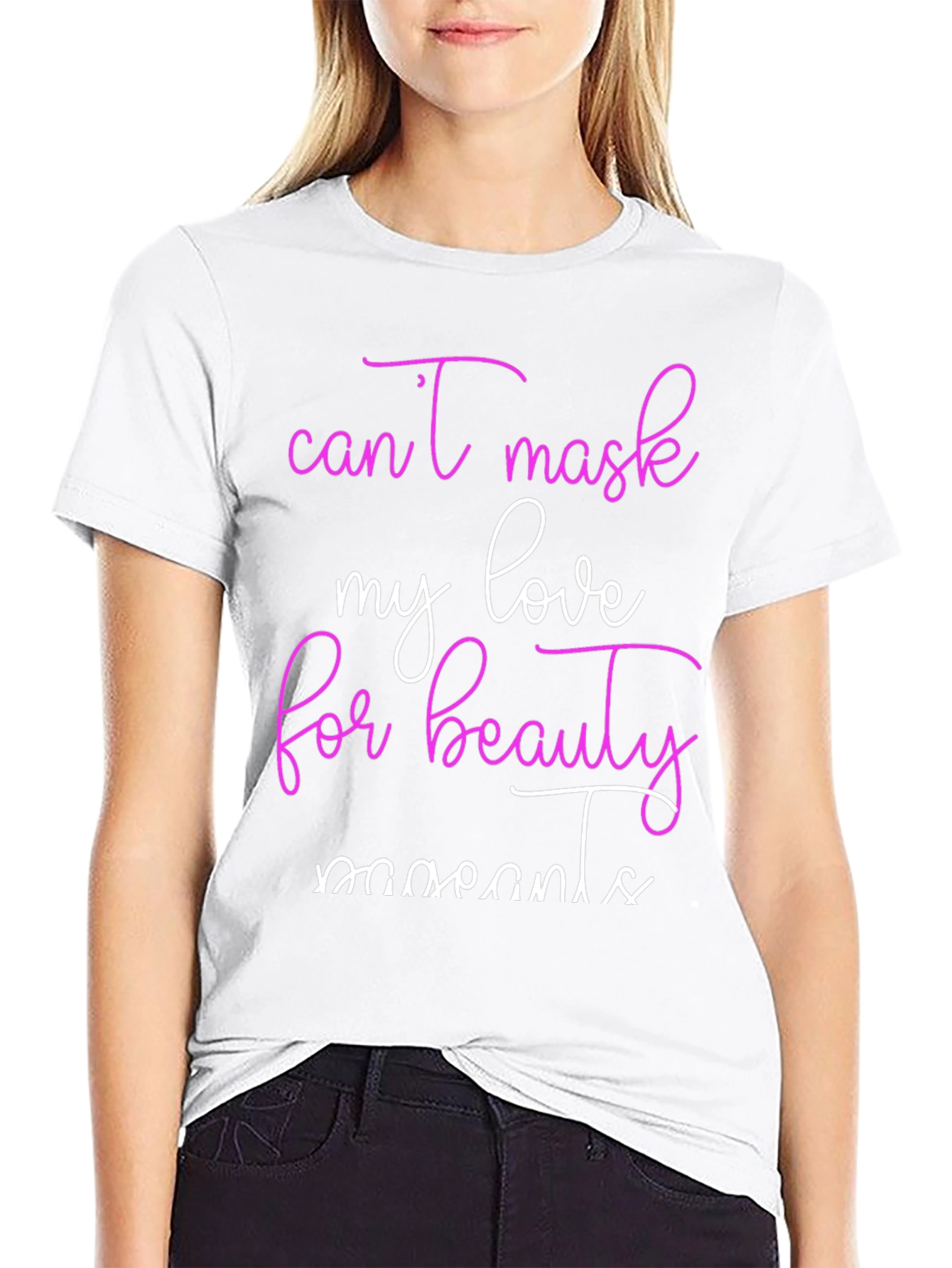 Black Beauty Moments T-Shirt, Can't Mask My Love Tee view 9