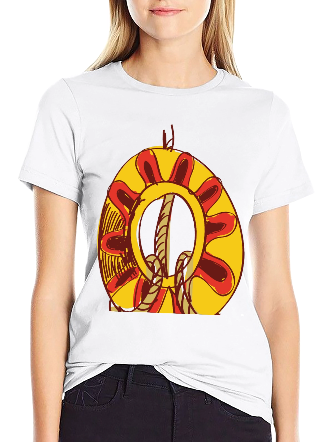 Black Nautical Knot Graphic Tee - Bold Design, Soft Comfort view 9