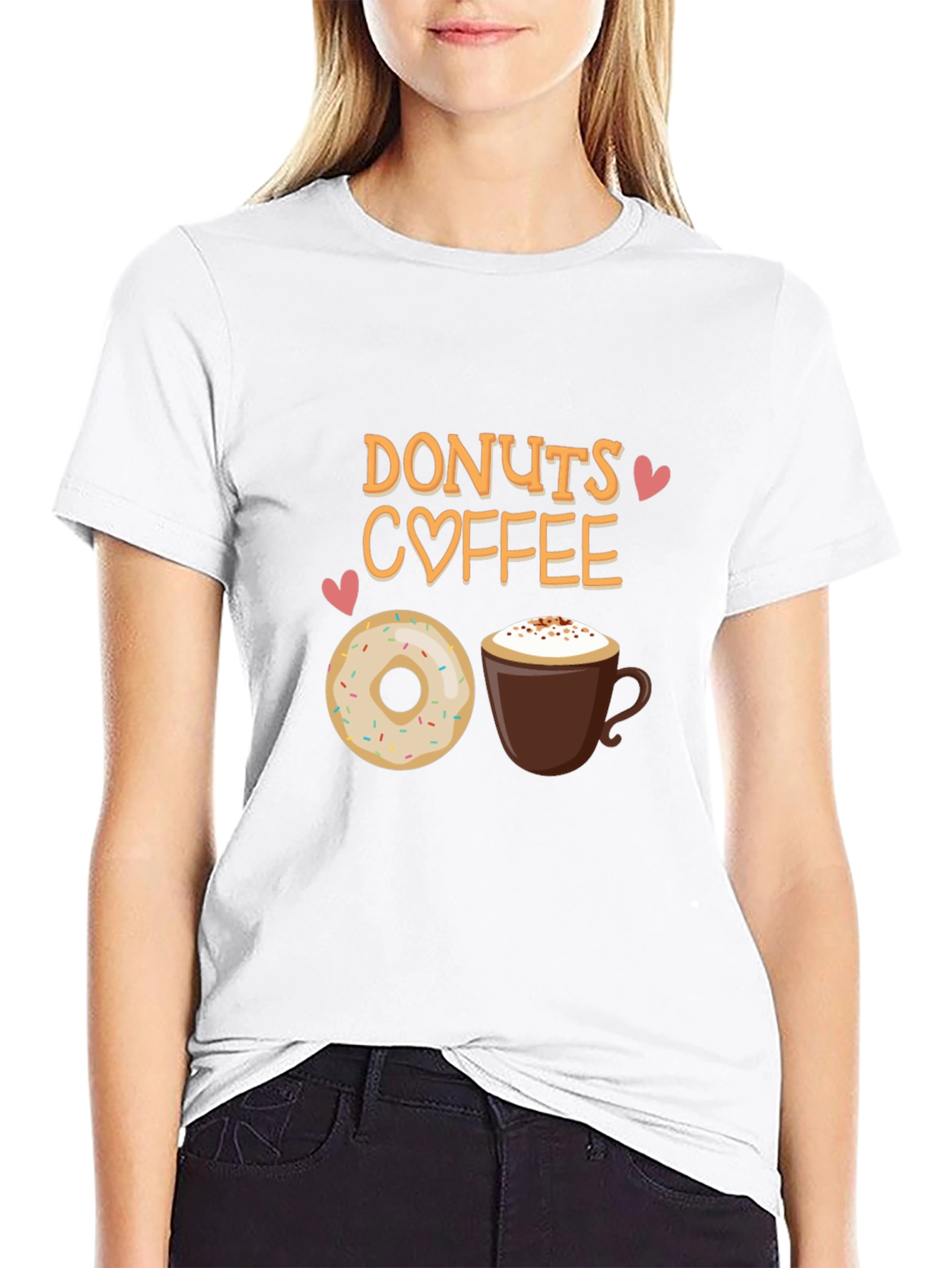 Black Donuts Coffee T-Shirt - Cute Foodie Tee view 9