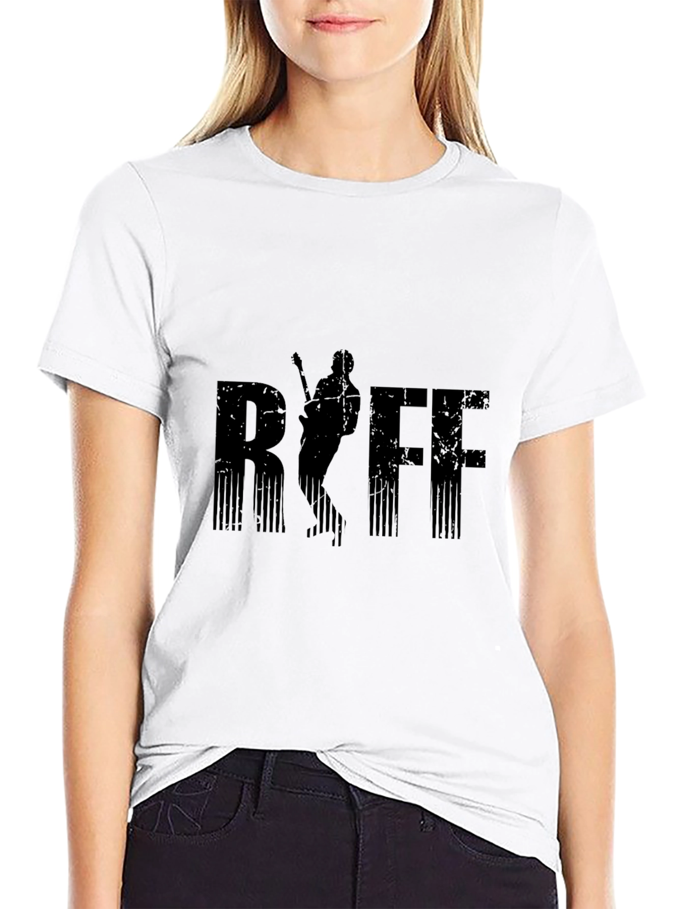 Black Black RSFF Guitarist Graphic T-Shirt view 9