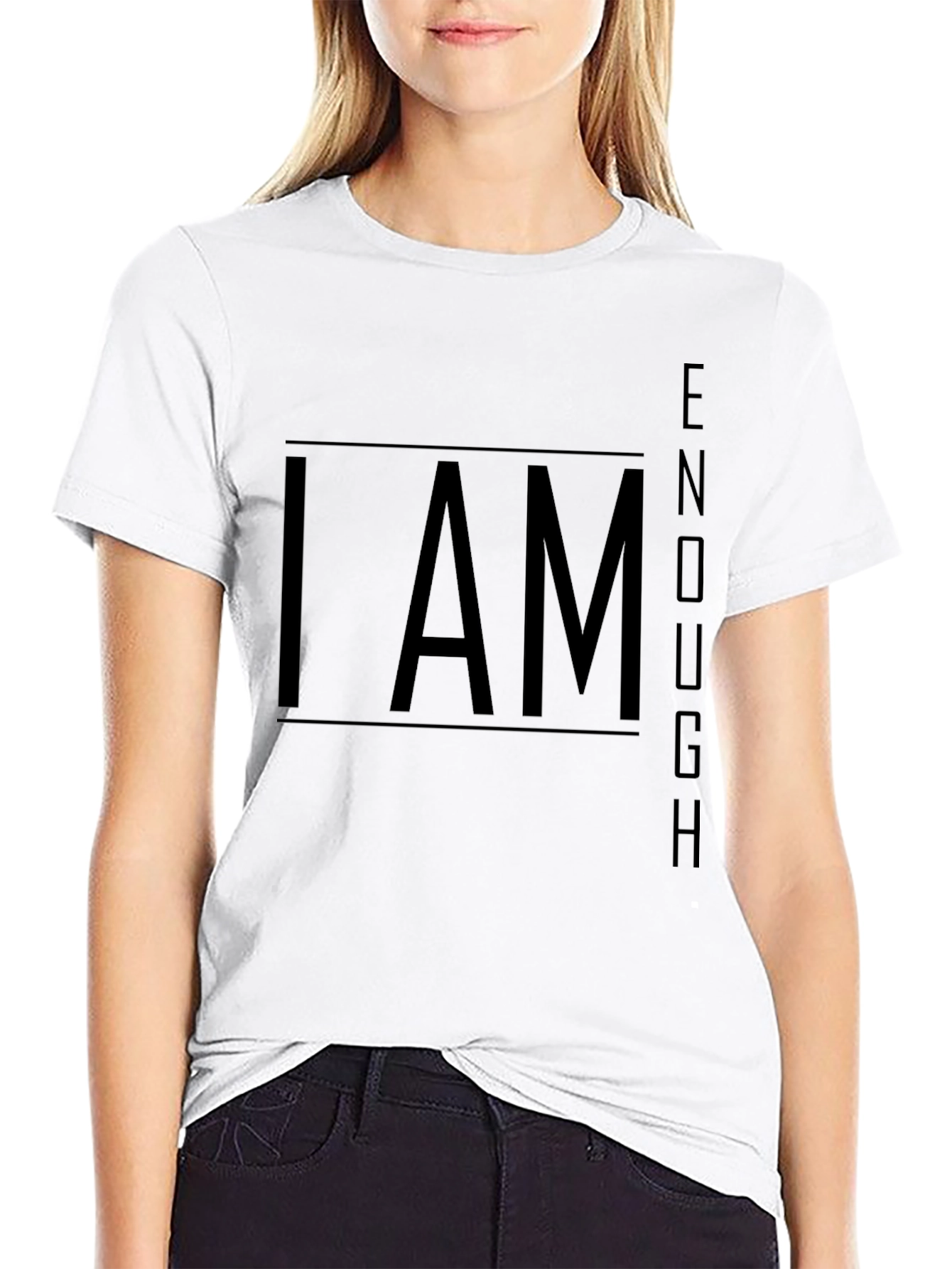 I Am Enough Graphic Tee - Motivational T-Shirt - 9