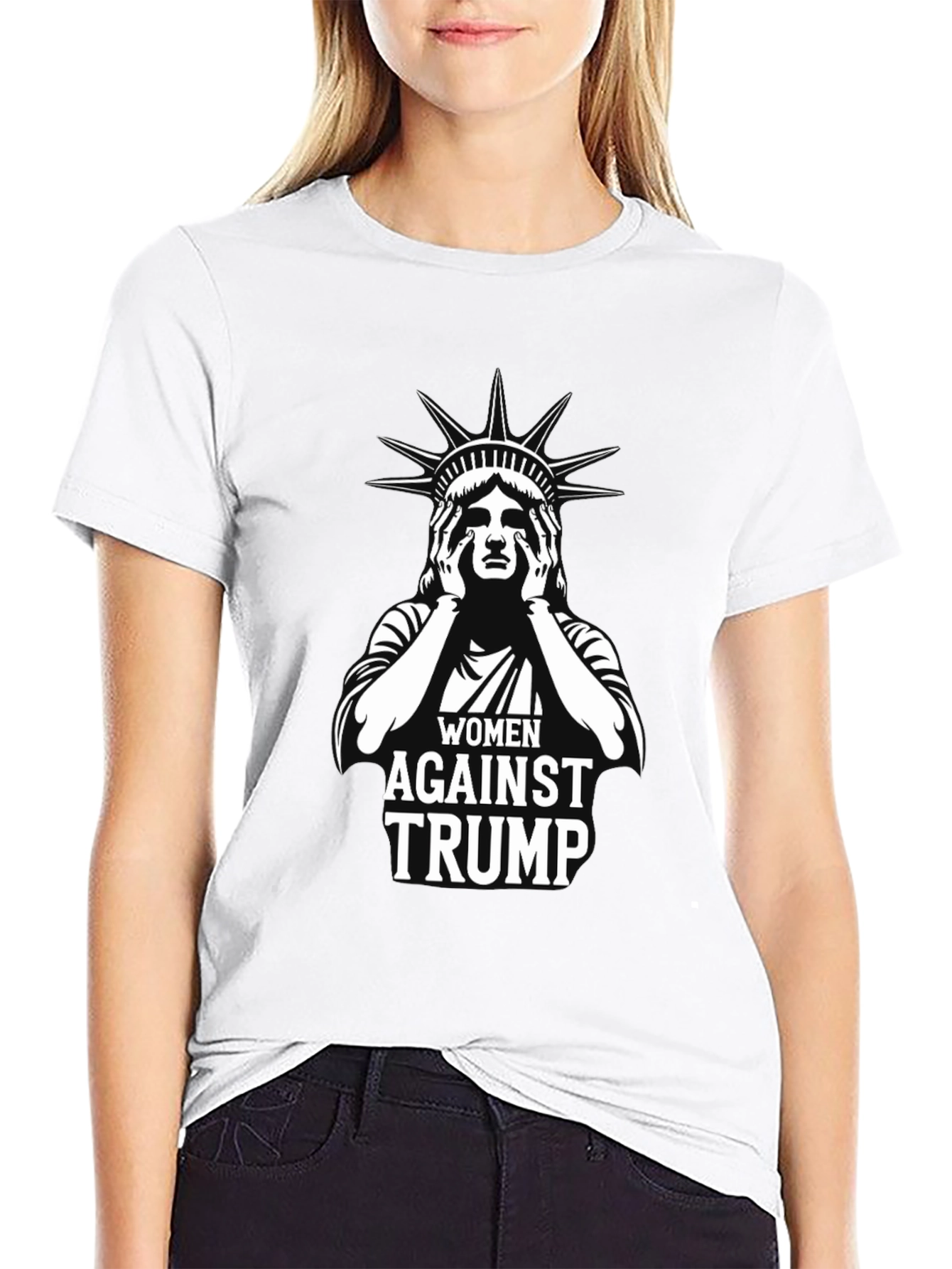 Black Women Against Trump Graphic T-Shirt view 9