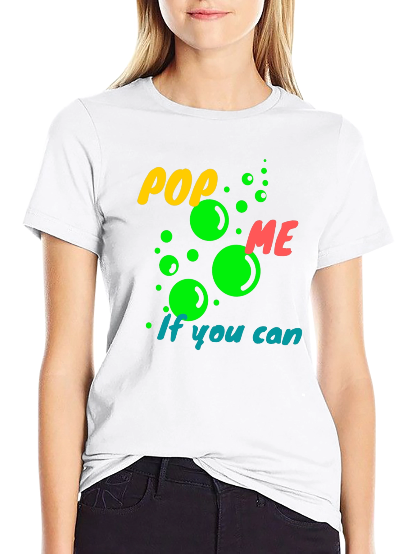Black Pop Me If You Can Graphic Tee view 9