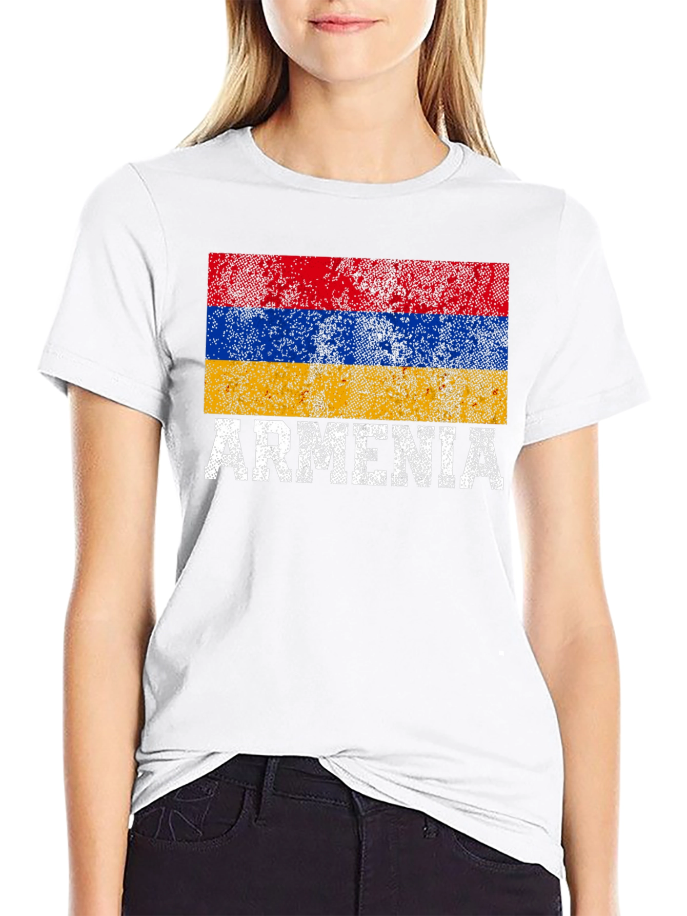 Black Armenia Flag T-Shirt - Distressed Pride Tee view 9