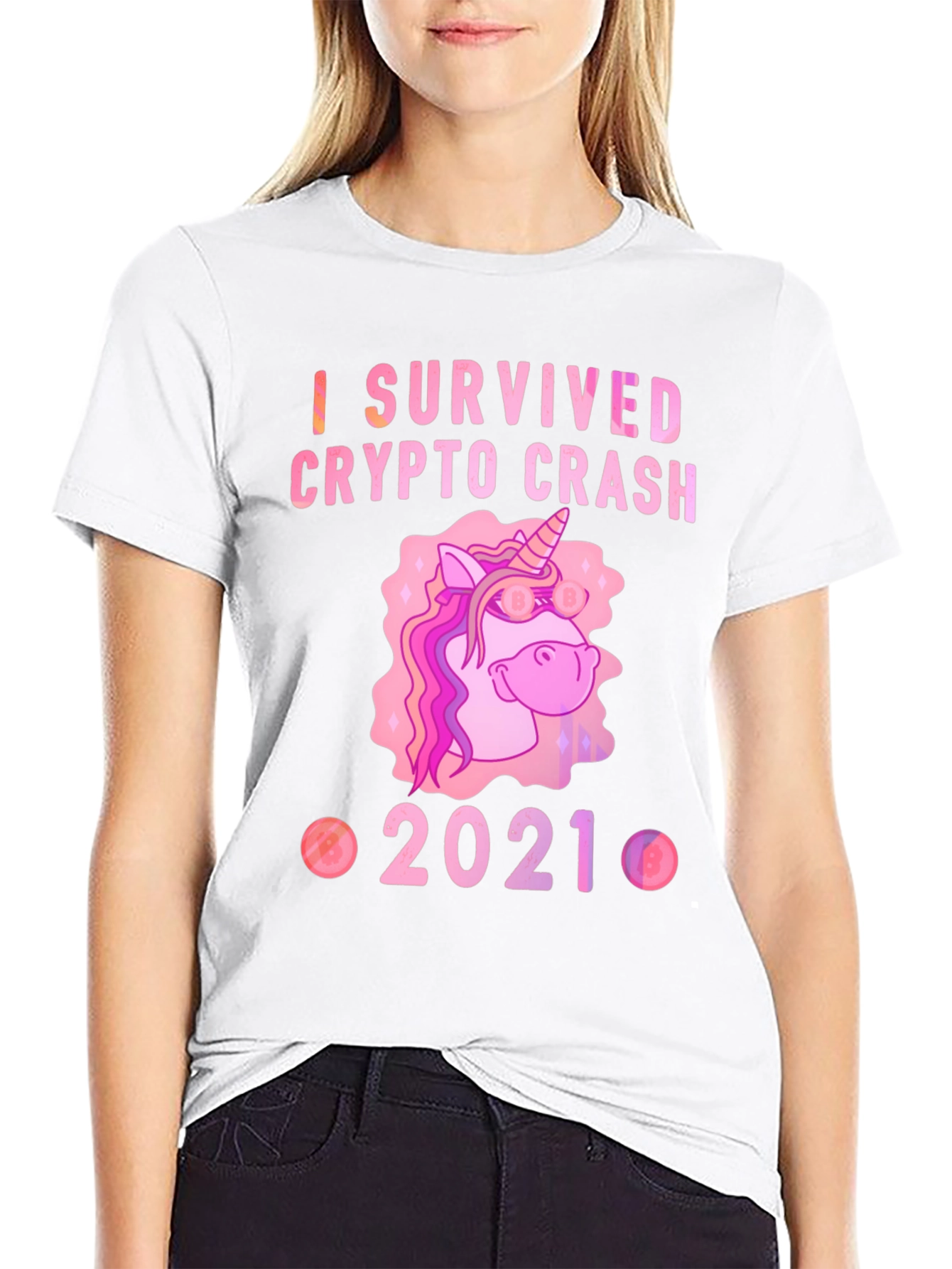 Black Crypto Crash Survivor 2021 Black T-Shirt view 9