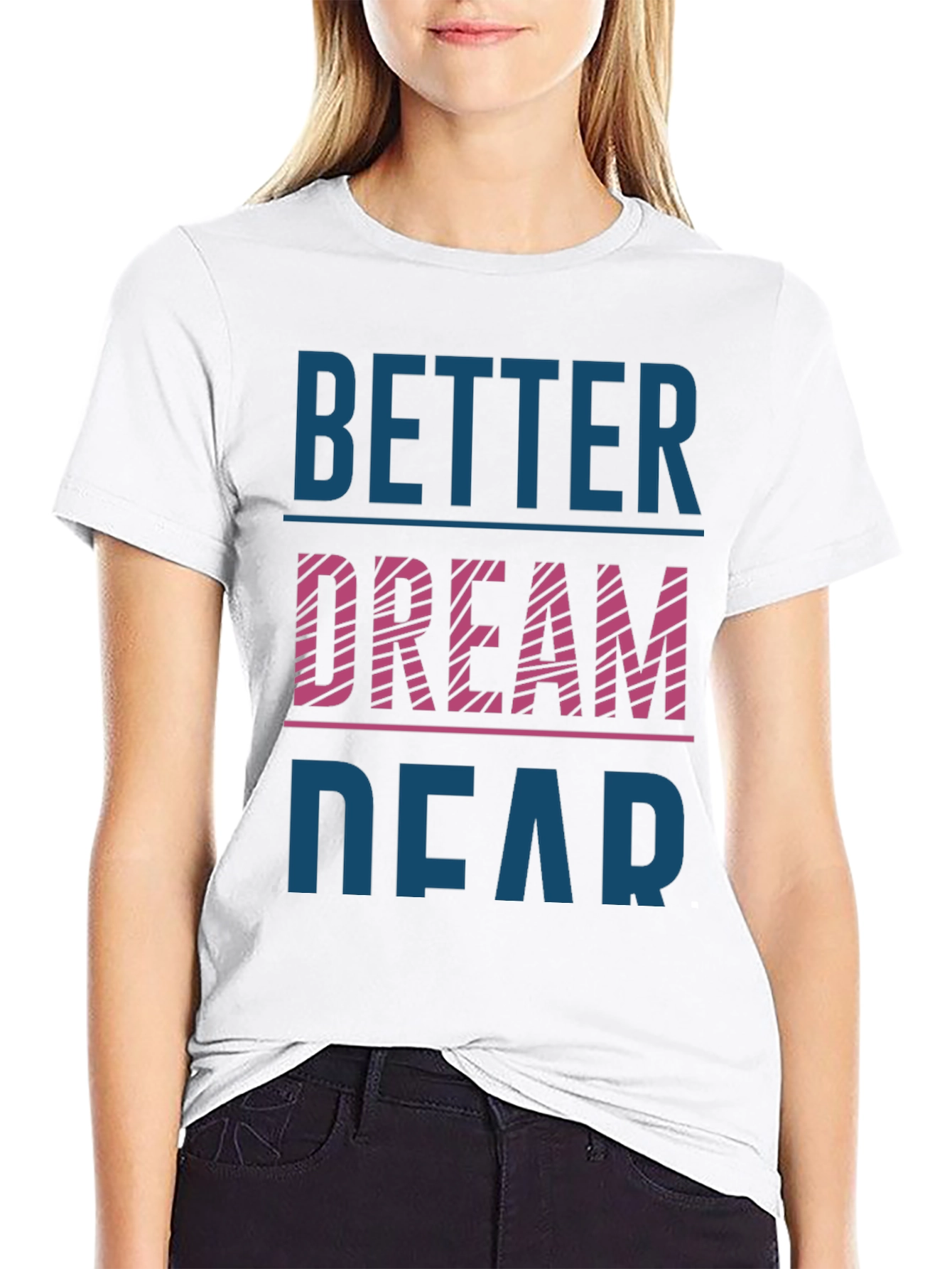 Black Better Dream Dear Graphic T-Shirt view 9