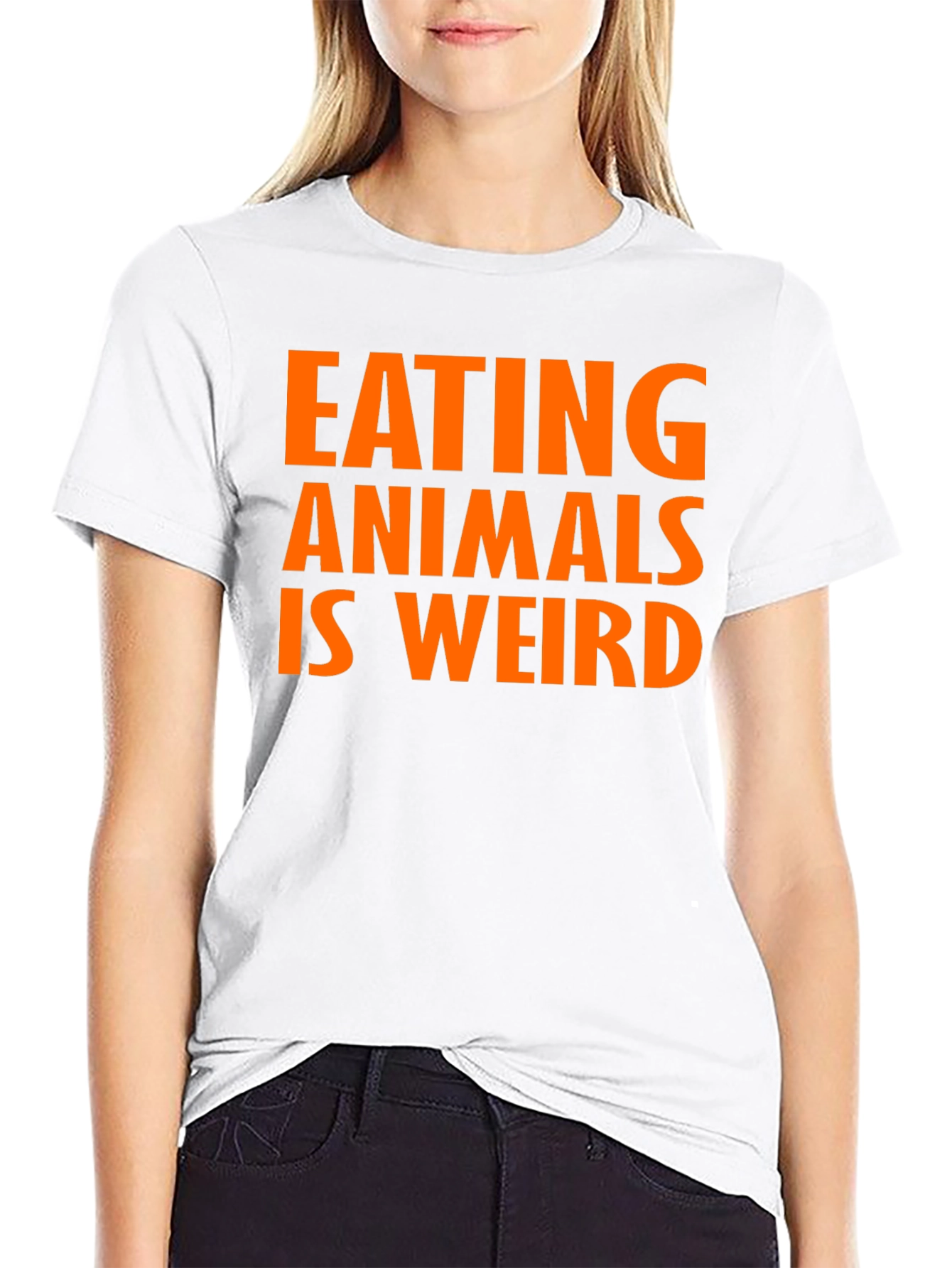 Black Eating Animals is Weird - Graphic Tee view 9