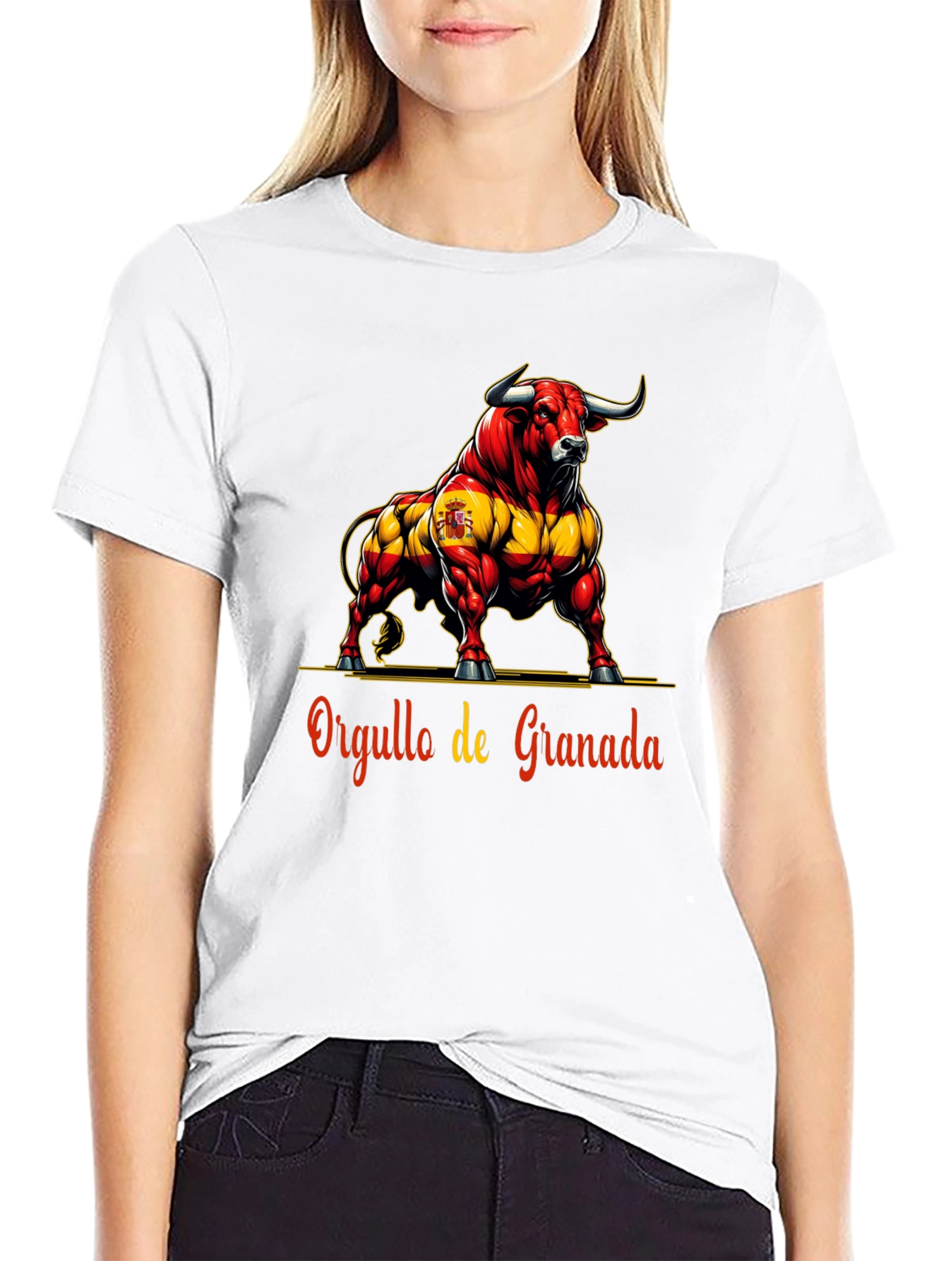 Black Granada Pride Bull Graphic Tee - Bold Spanish Style view 9