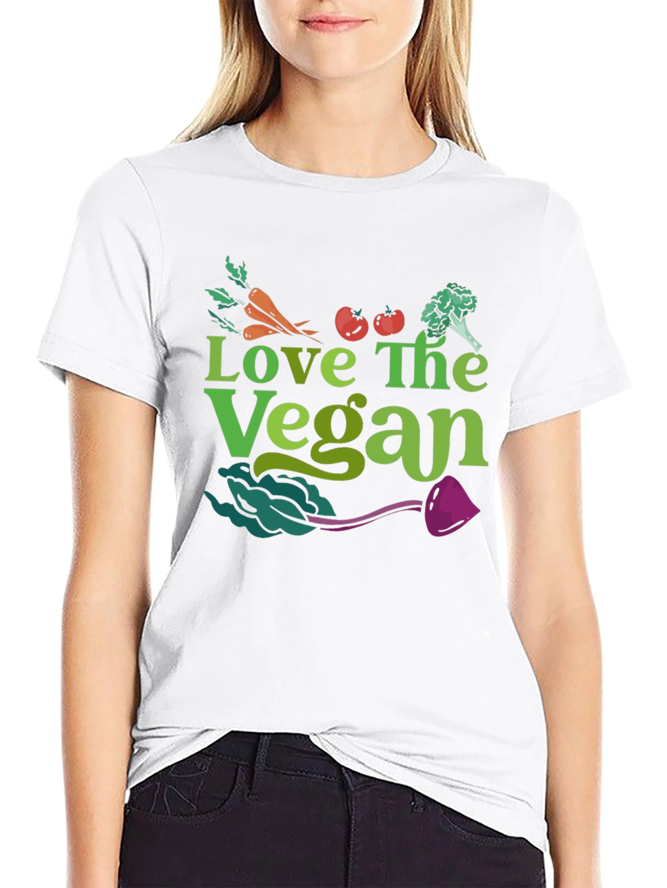Love The Vegan Graphic T-Shirt - 9
