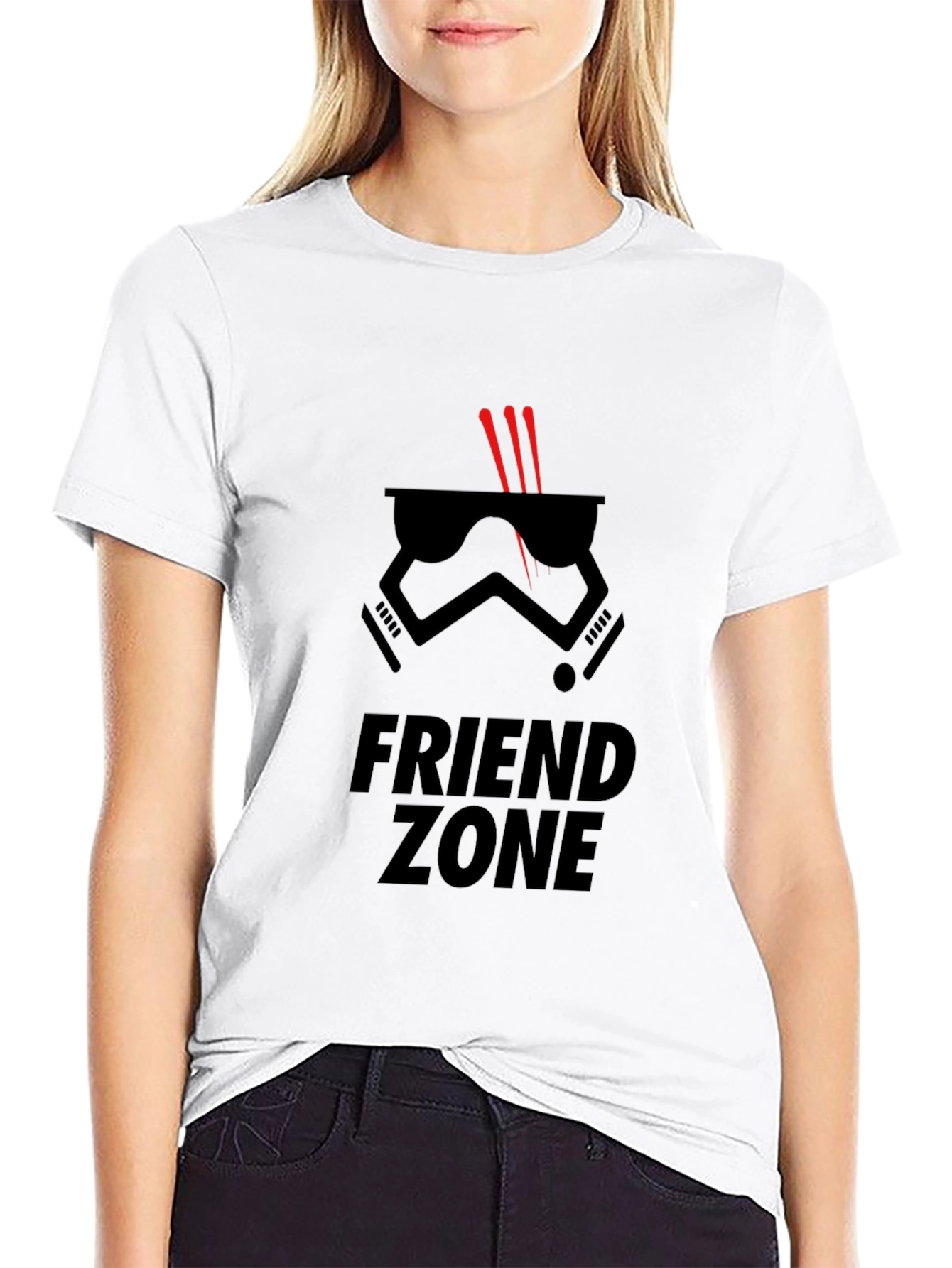 Black Friend Zone Stormtrooper Graphic Tee - Black view 9