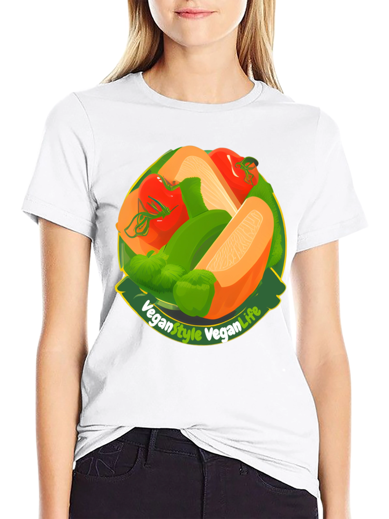 Black Vegan Style Vegan Life T-Shirt view 9