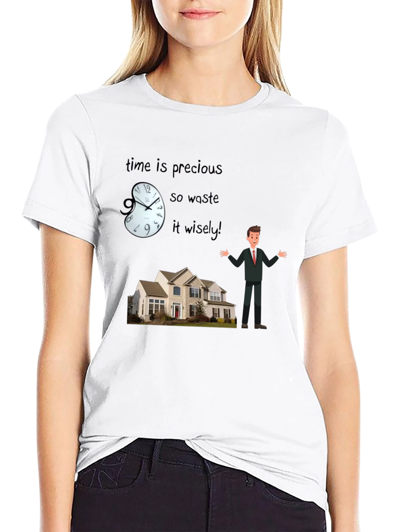 Black Time is Precious T-Shirt view 9