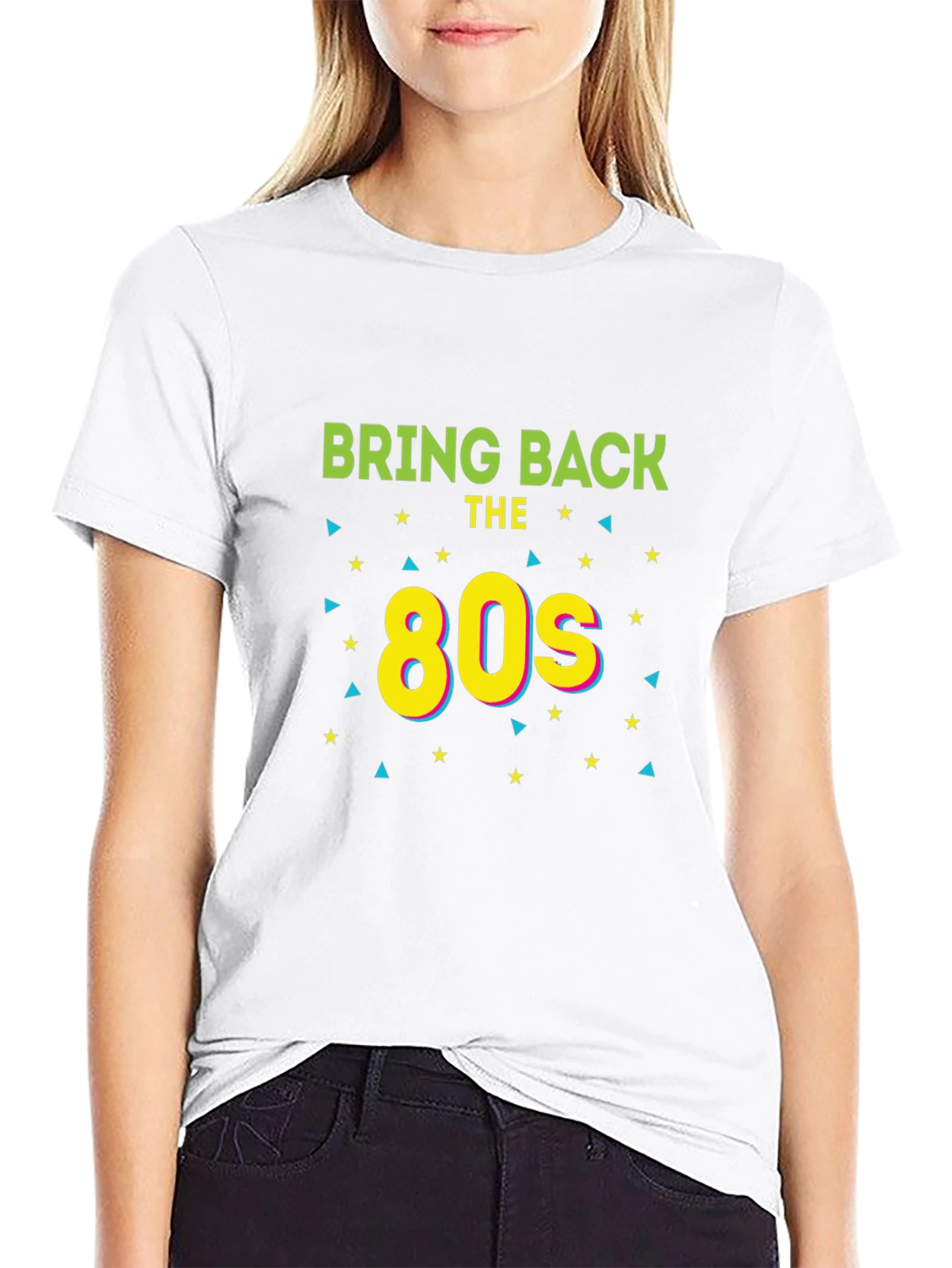 Black Retro 80s Graphic T-Shirt - Bring Back the 80s Tee view 9