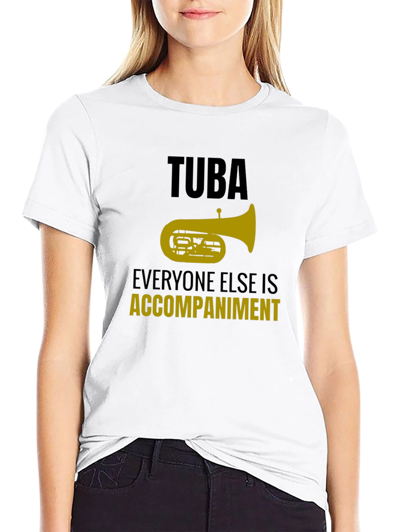 Black Tuba Accompaniment T-Shirt view 9