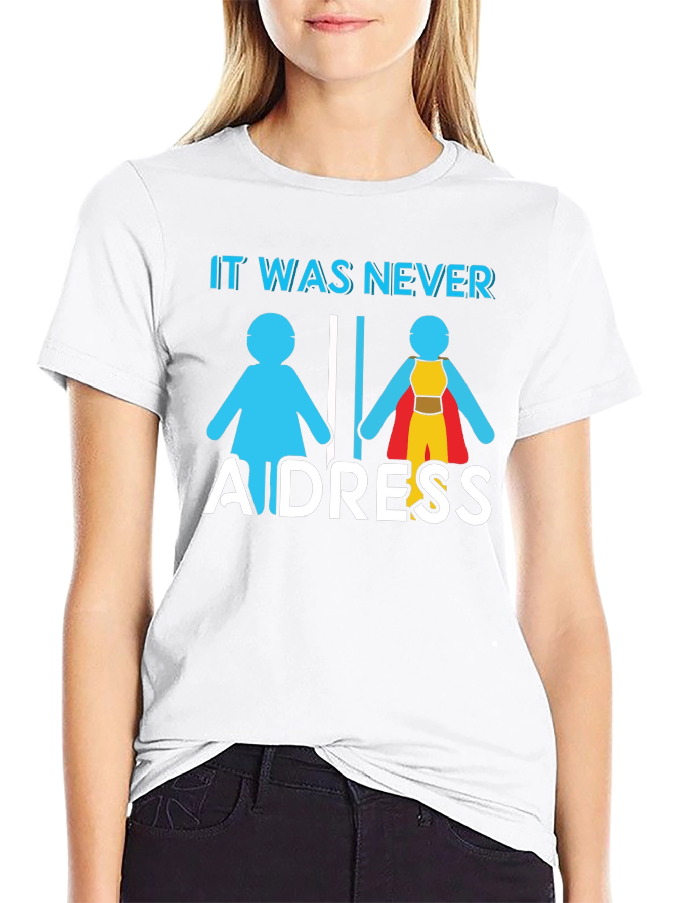 Black It Was Never A Dress T-Shirt view 9